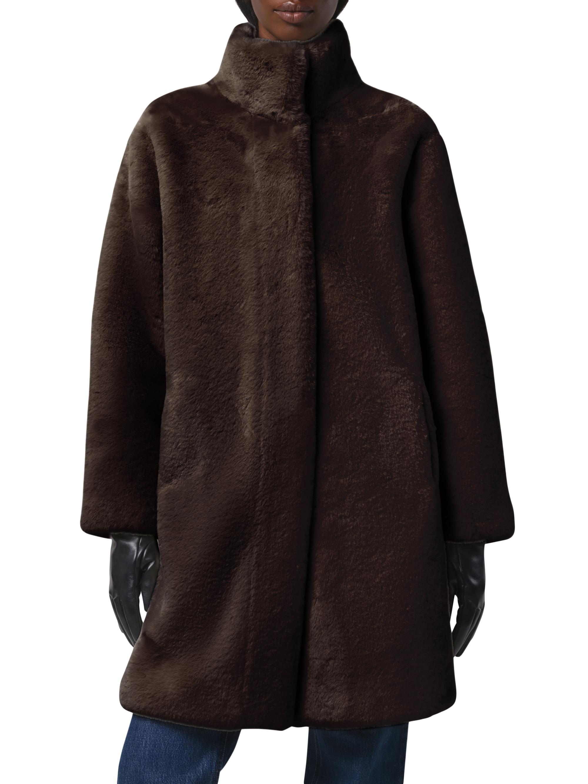 Apparis Blair Faux Fur Stand Collar Coat | Saks Fifth Avenue