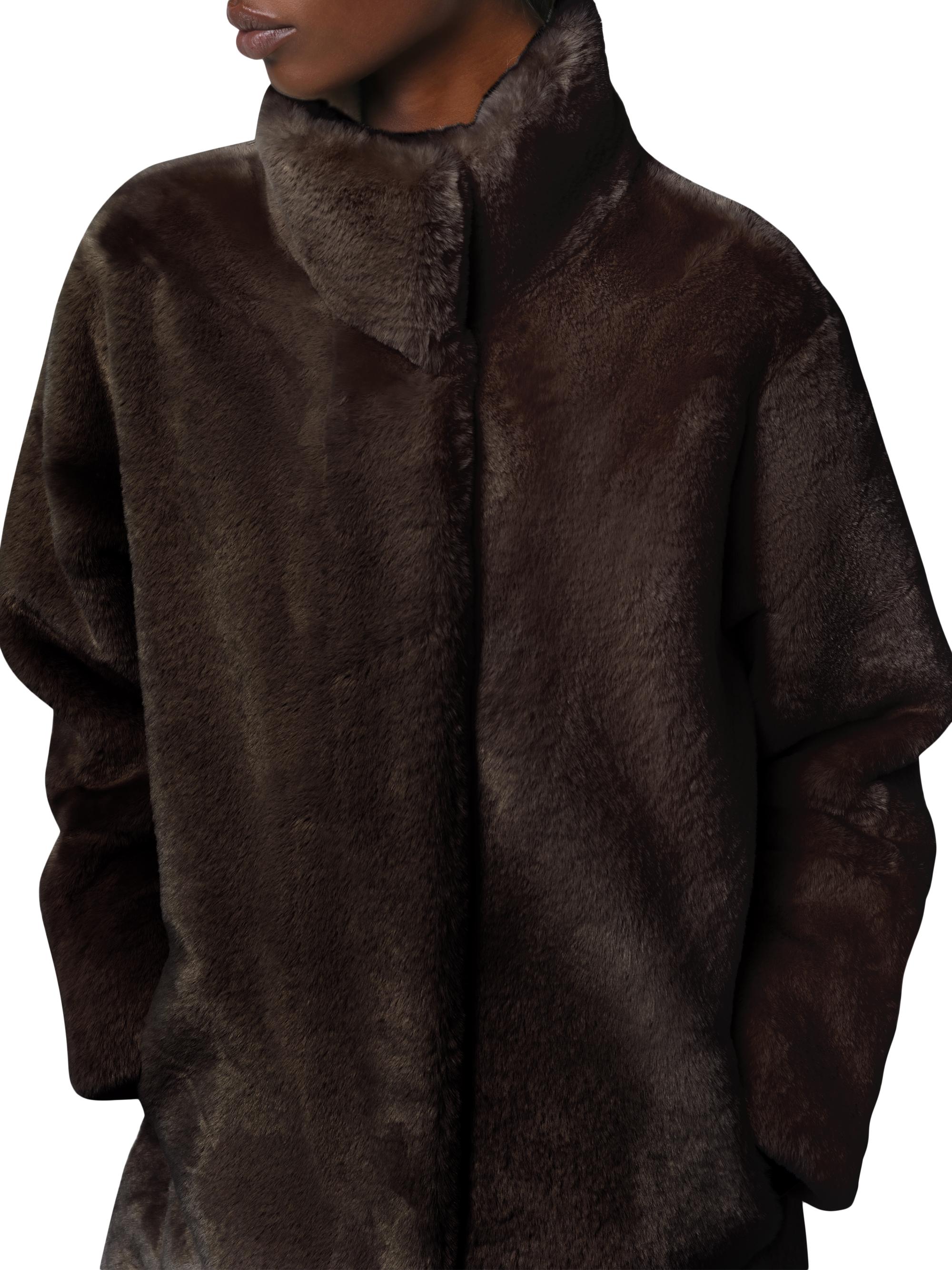 Apparis Blair Faux Fur Stand Collar Coat | Saks Fifth Avenue