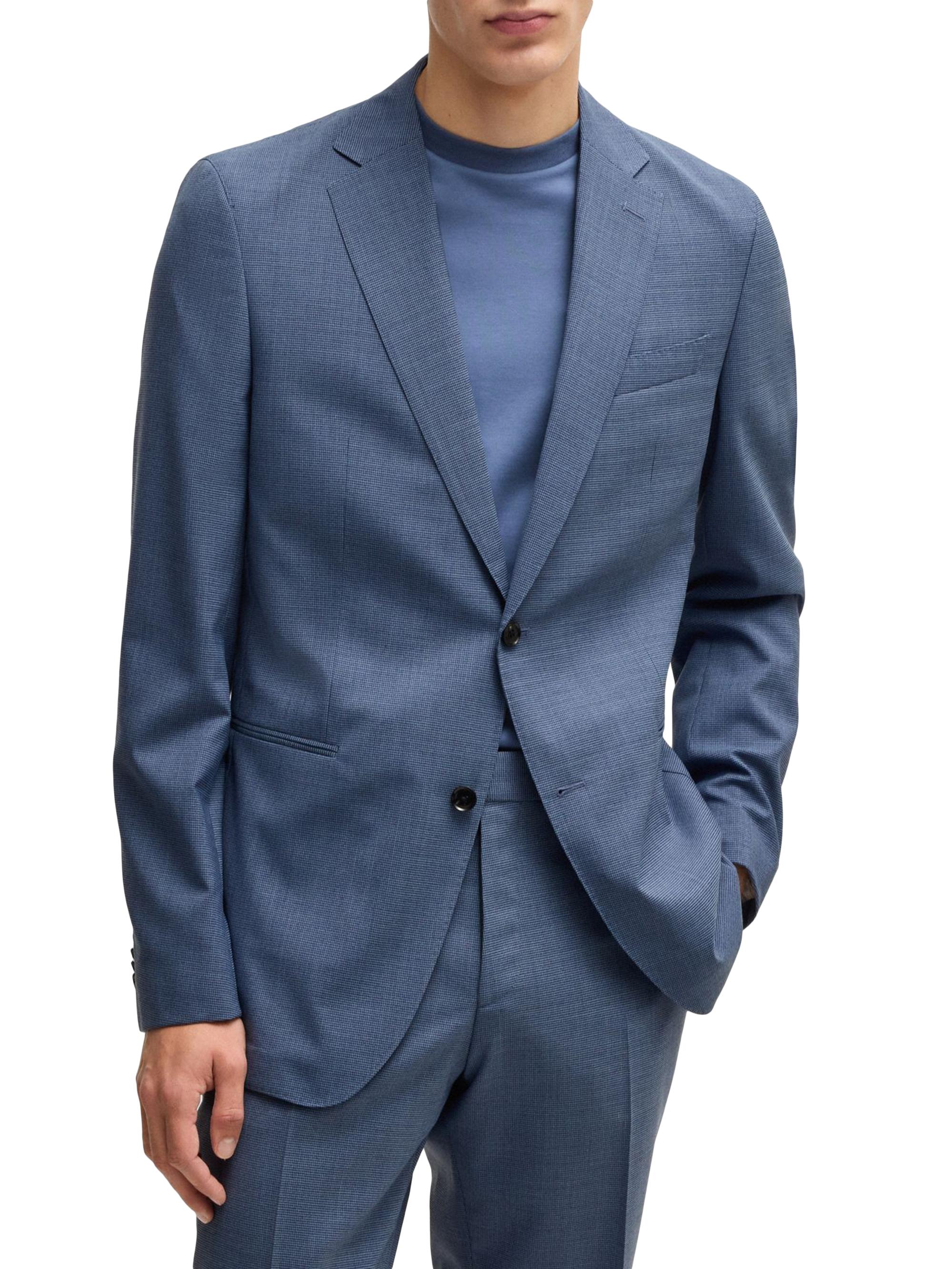 Slim-Fit Suit in Patterned Stretch Cloth