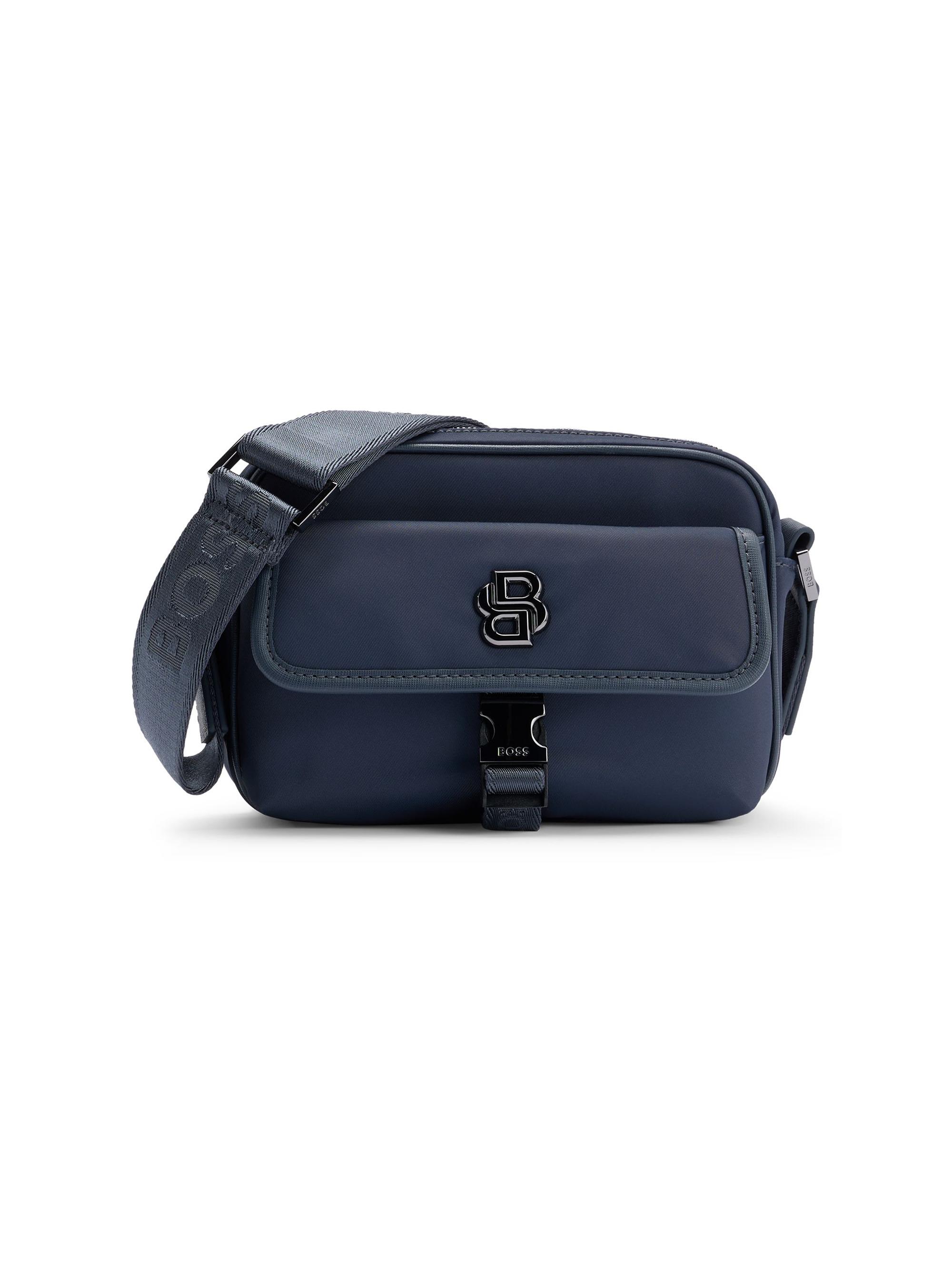 BOSS Women's Crossbody Bag with Double B Monogram - Blue