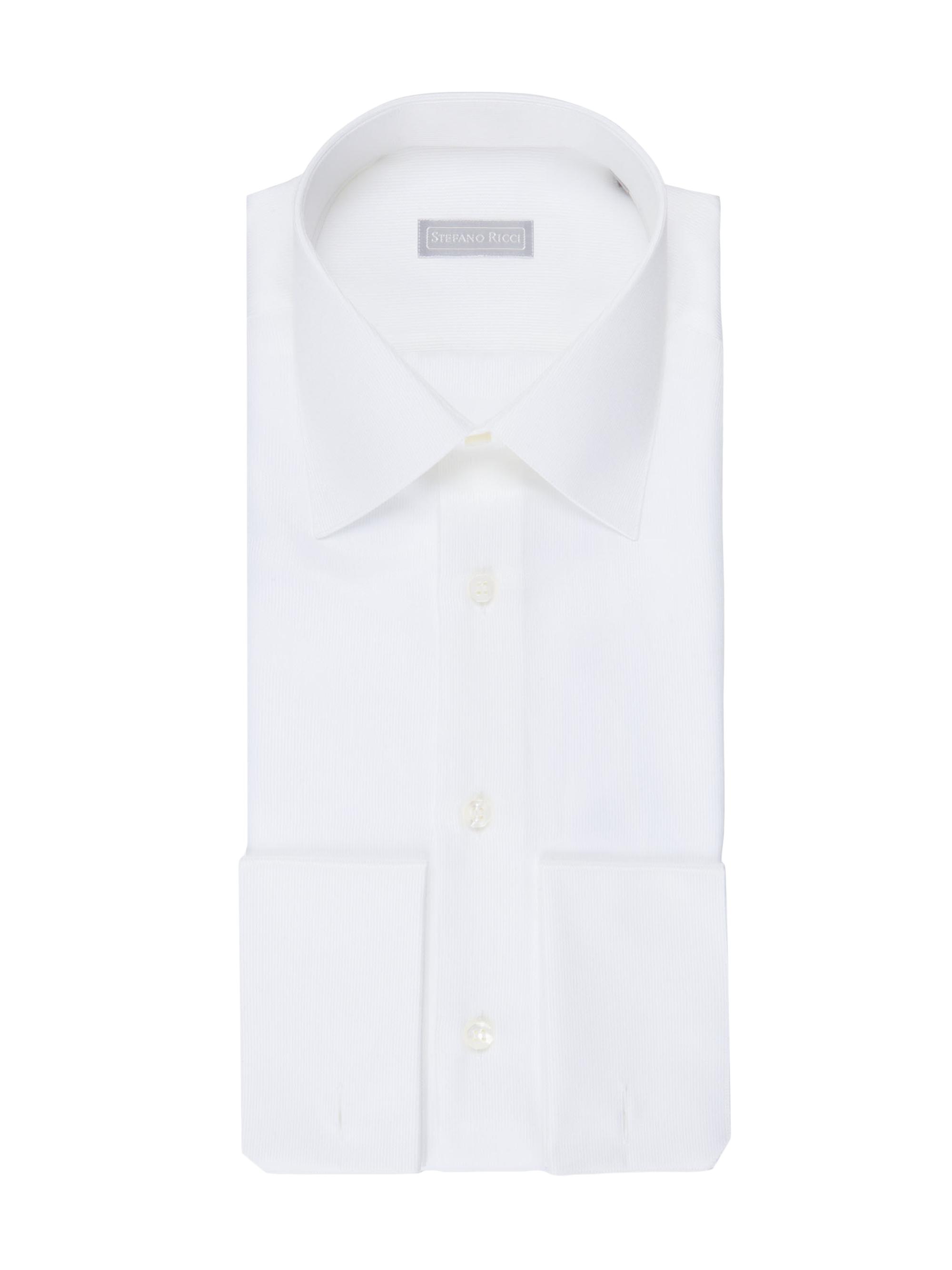 Stefano Ricci Men's Cotton Roma Shirt - White