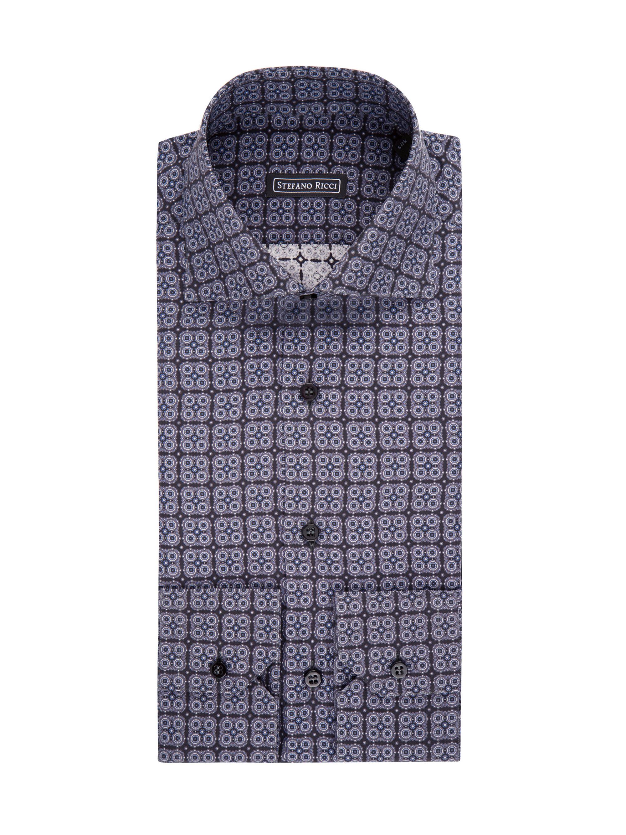 Stefano Ricci Men's Silk Salerno Shirt - Grey