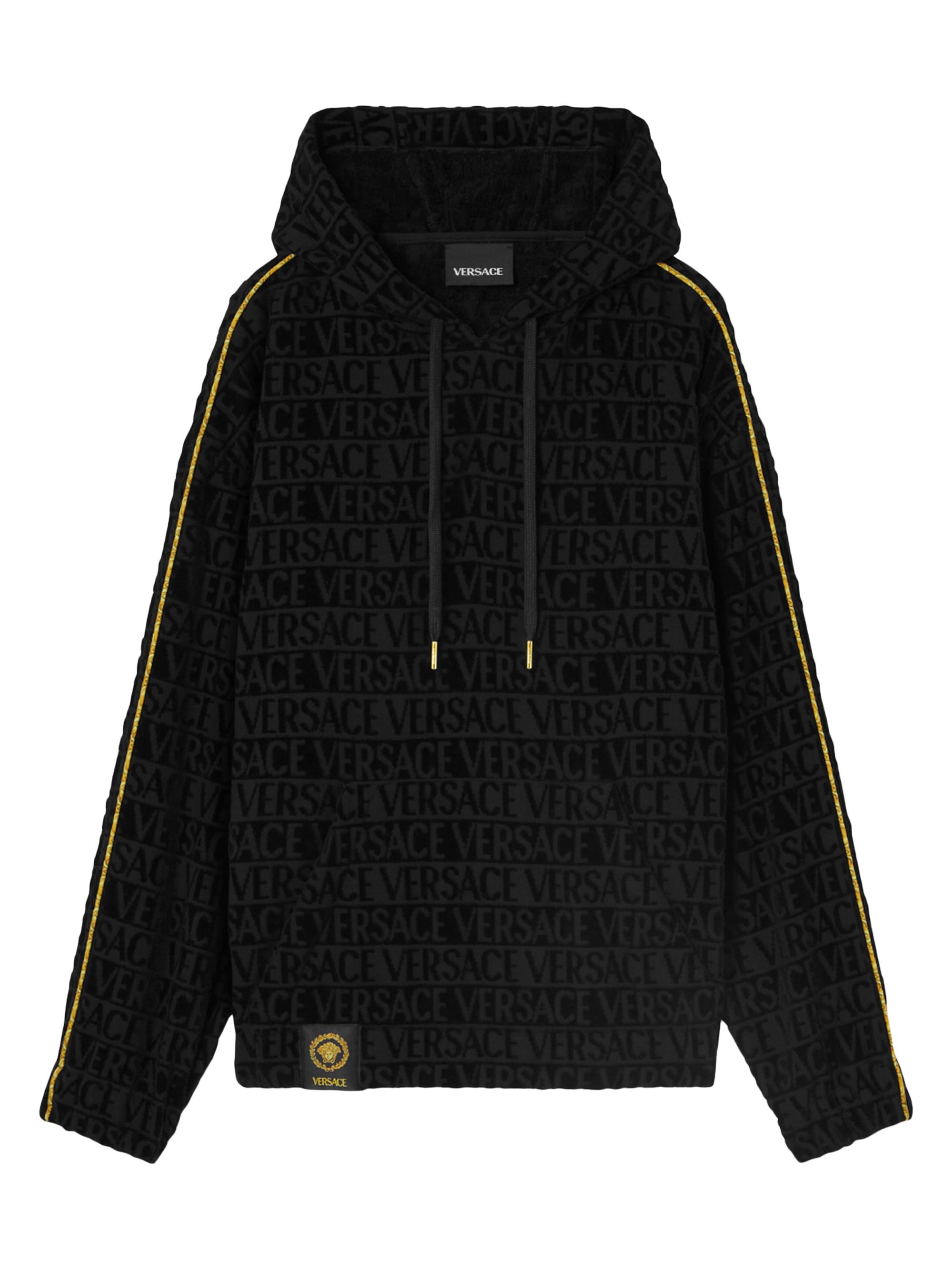 Versace Cotton Terry Logo Hoodie | Saks Fifth Avenue