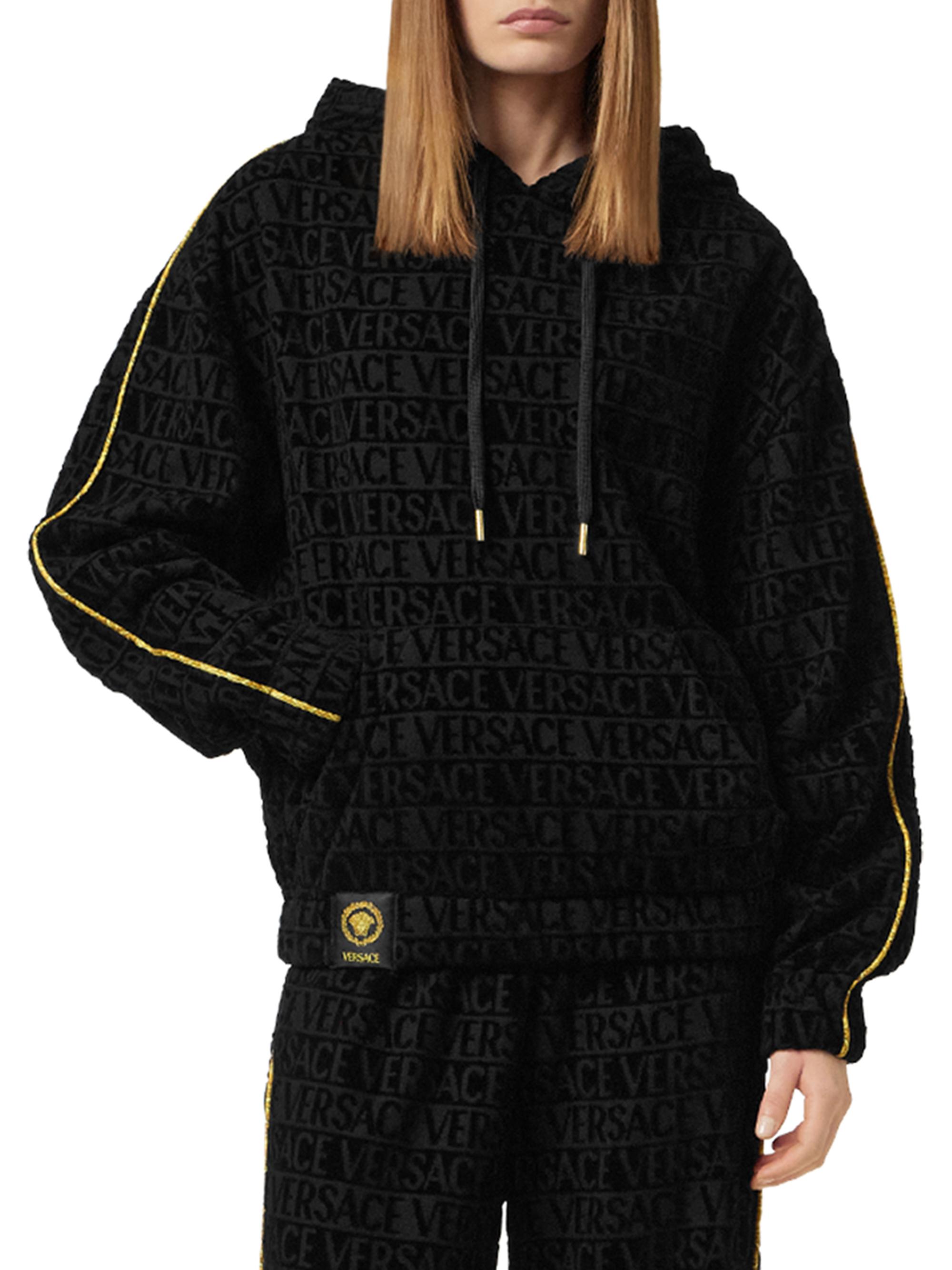 Versace Cotton Terry Logo Hoodie | Saks Fifth Avenue