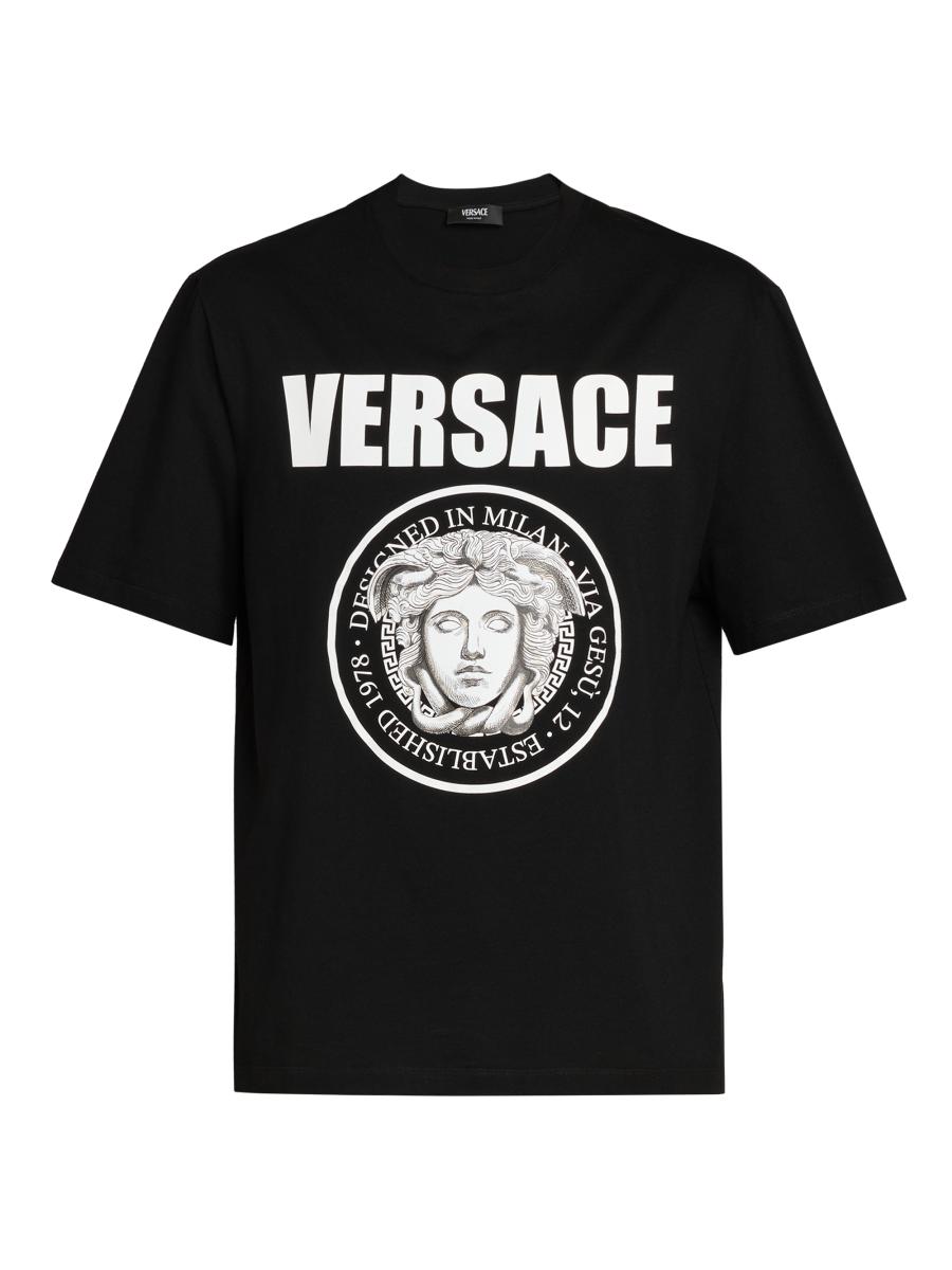 【送料&関税込】Versace medusa Red Viscose T-shirt Versace medusa Red Viscose T-shirt - T-Shirts - BeyondStyle