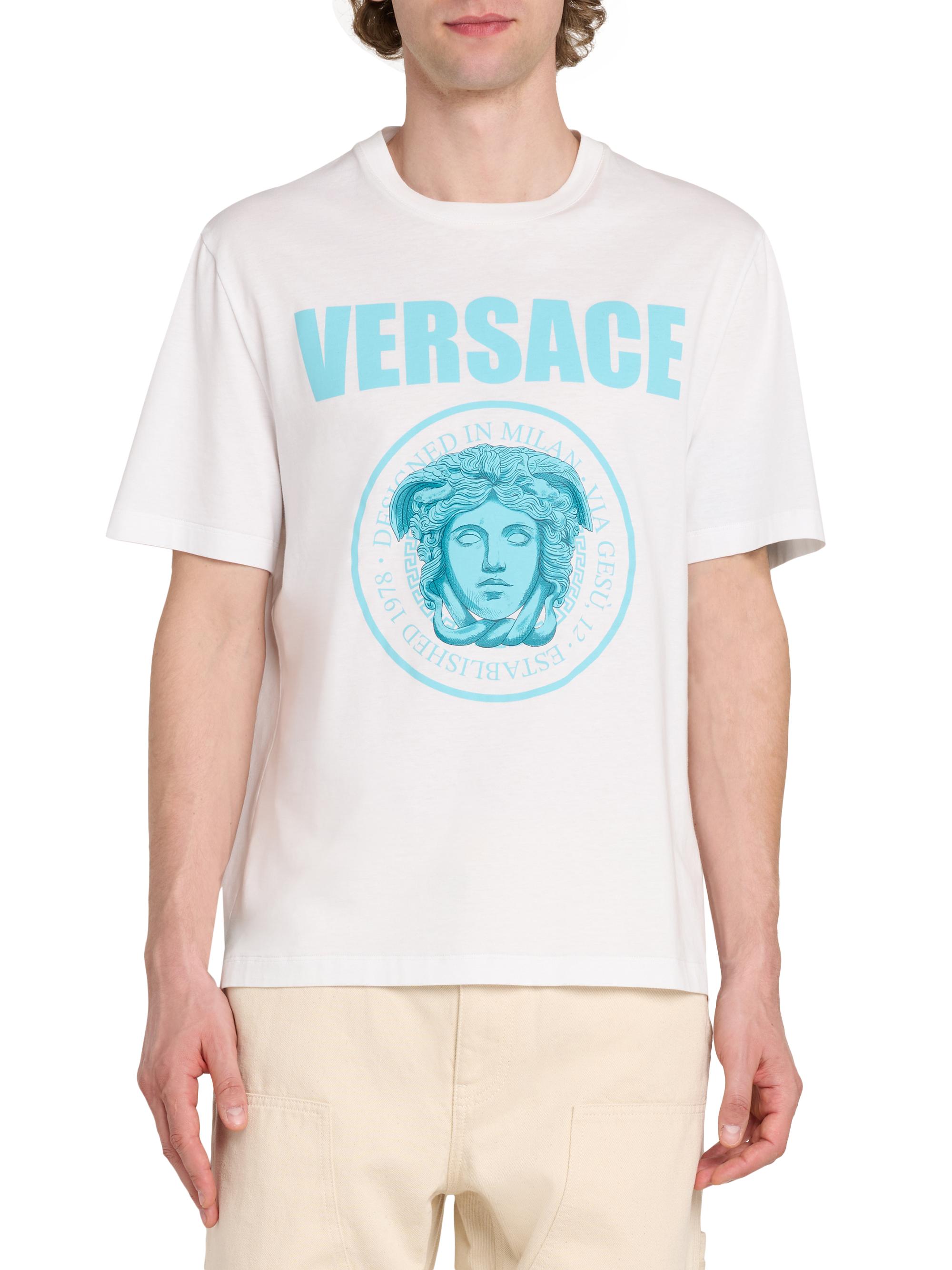 Versace メデューサプリント Tシャツ Versace Medusa Rock Print Cotton T-Shirt | Saks Fifth Avenue