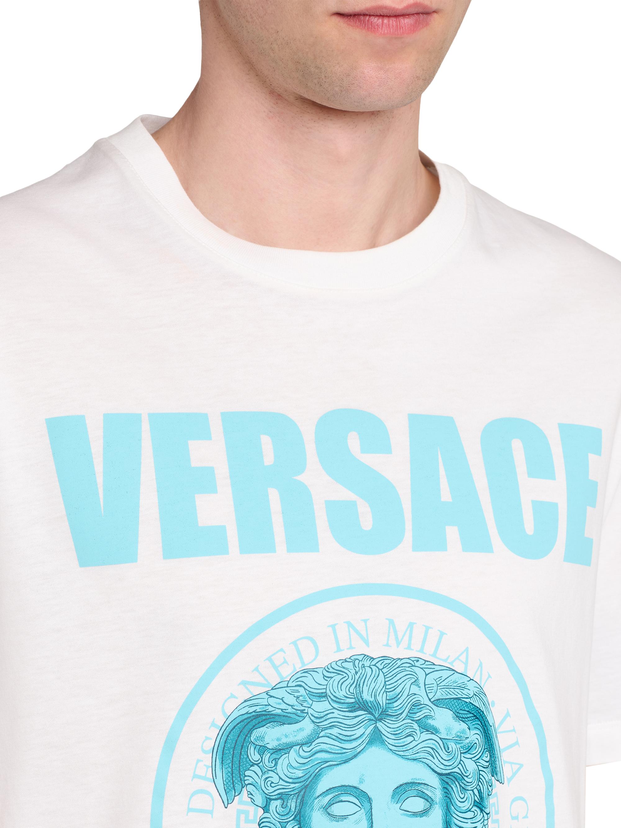 Versace Medusa Rock Print Cotton T-Shirt | Saks Fifth Avenue