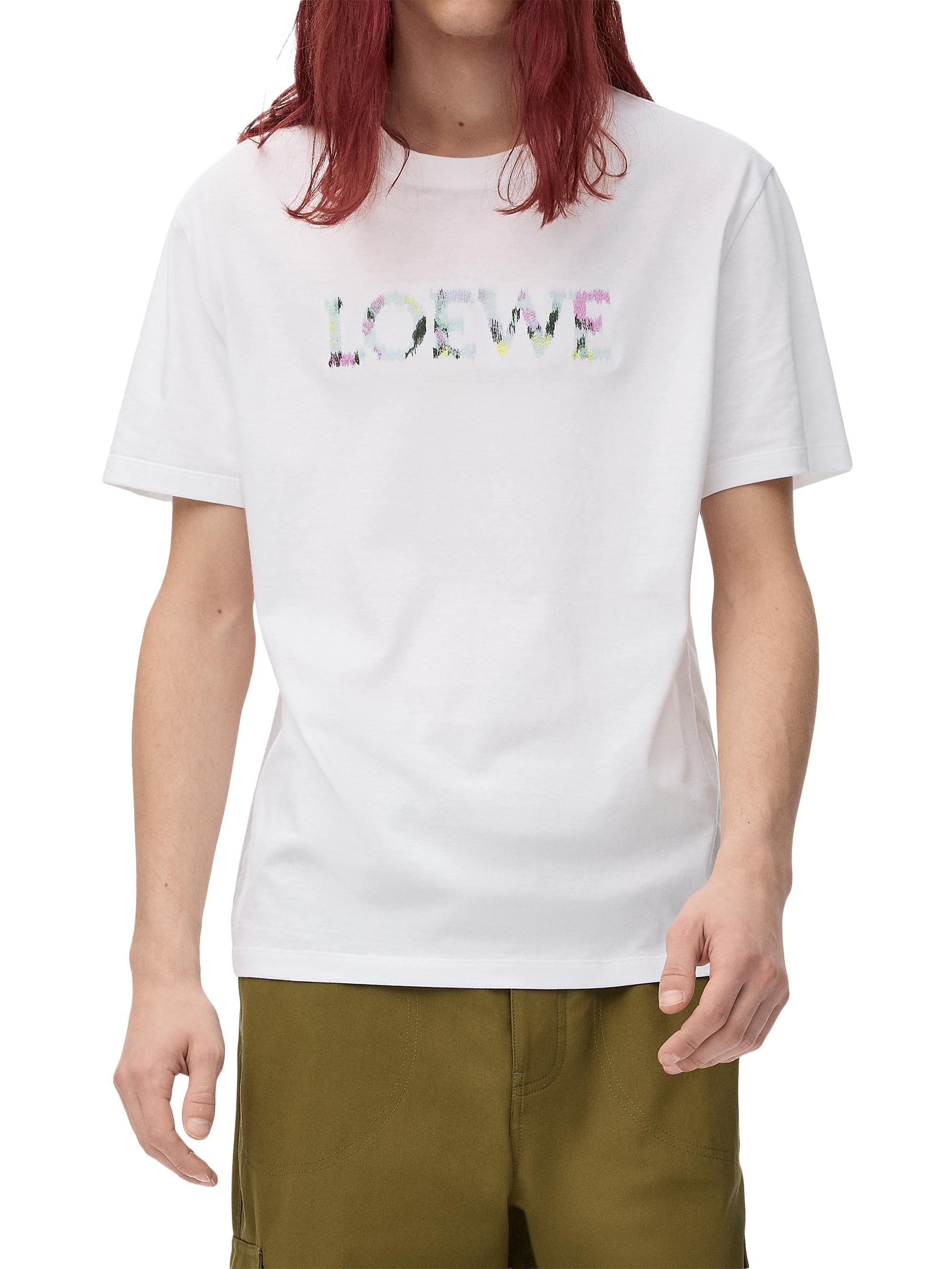 LOEWE Graphic Logo Cotton Relaxed-Fit T-Shirt | Saks Fifth Avenue