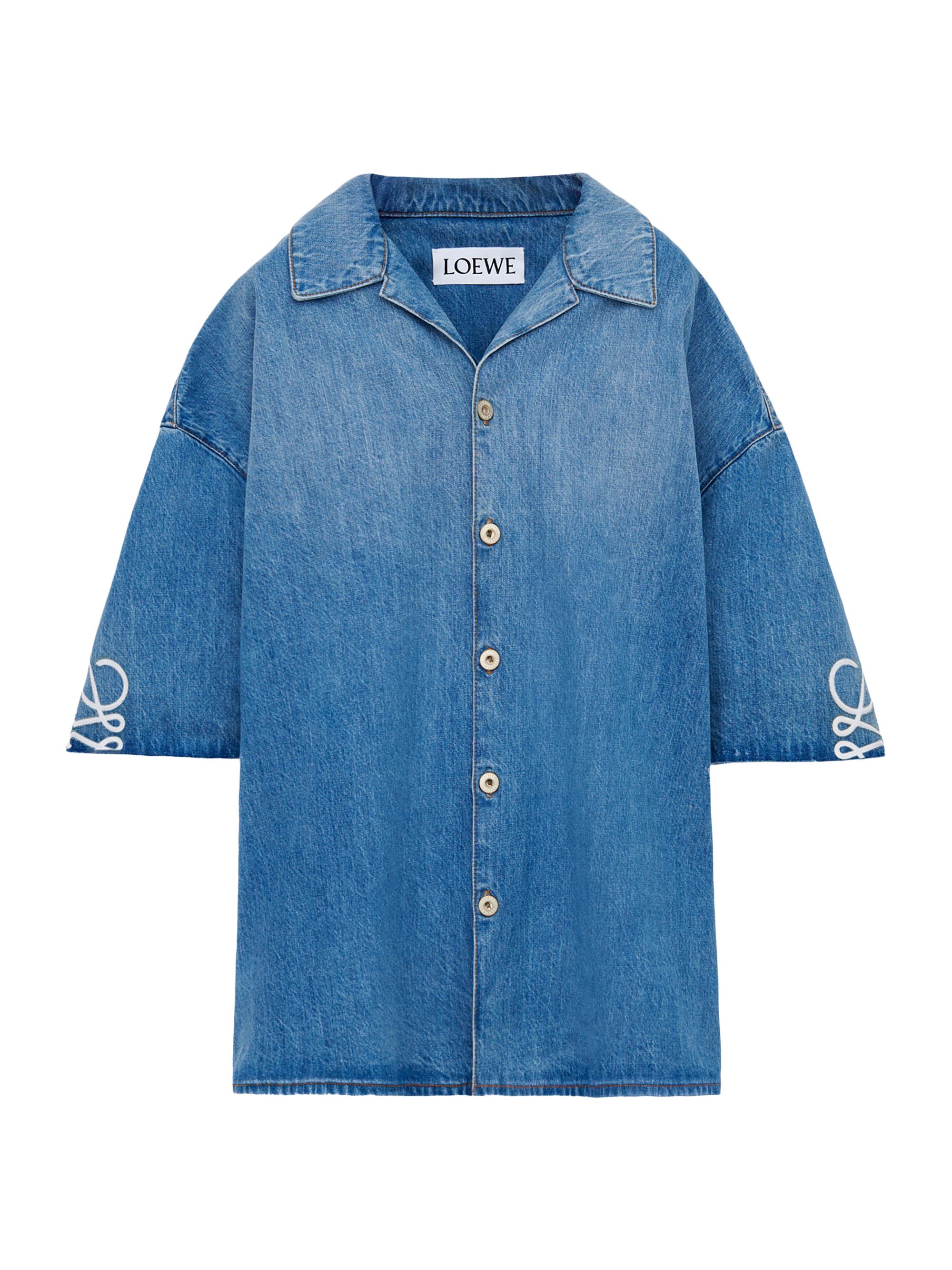 LOEWE LOEWE x Paula's Ibiza Denim Short-Sleeve Shirt | Saks Fifth