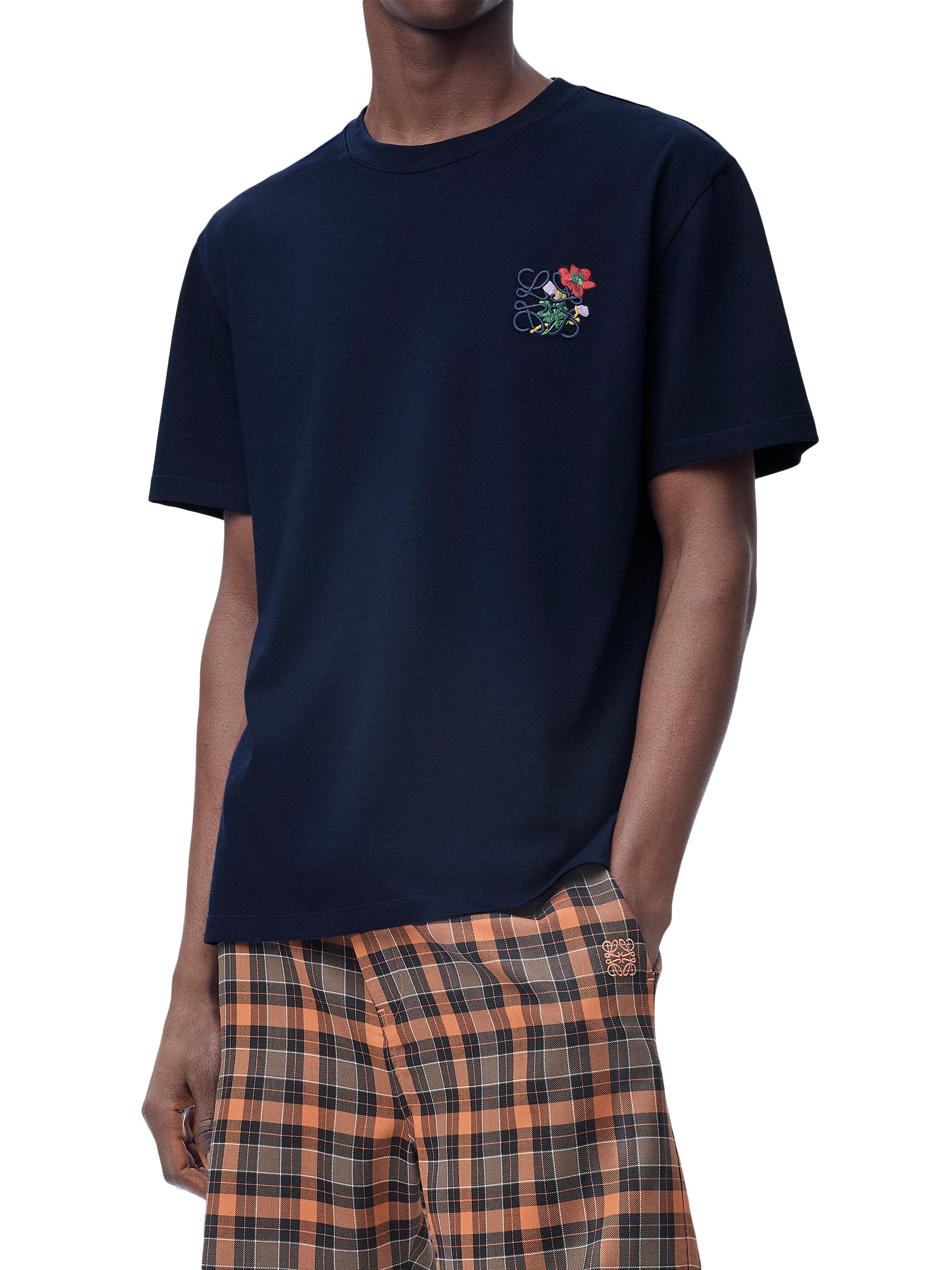 LOEWE Floral Embroidered T-Shirt | Saks Fifth Avenue