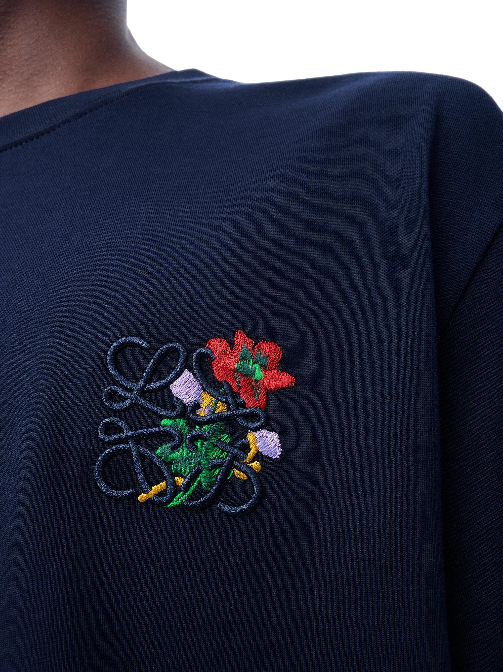 LOEWE Floral Embroidered T-Shirt | Saks Fifth Avenue