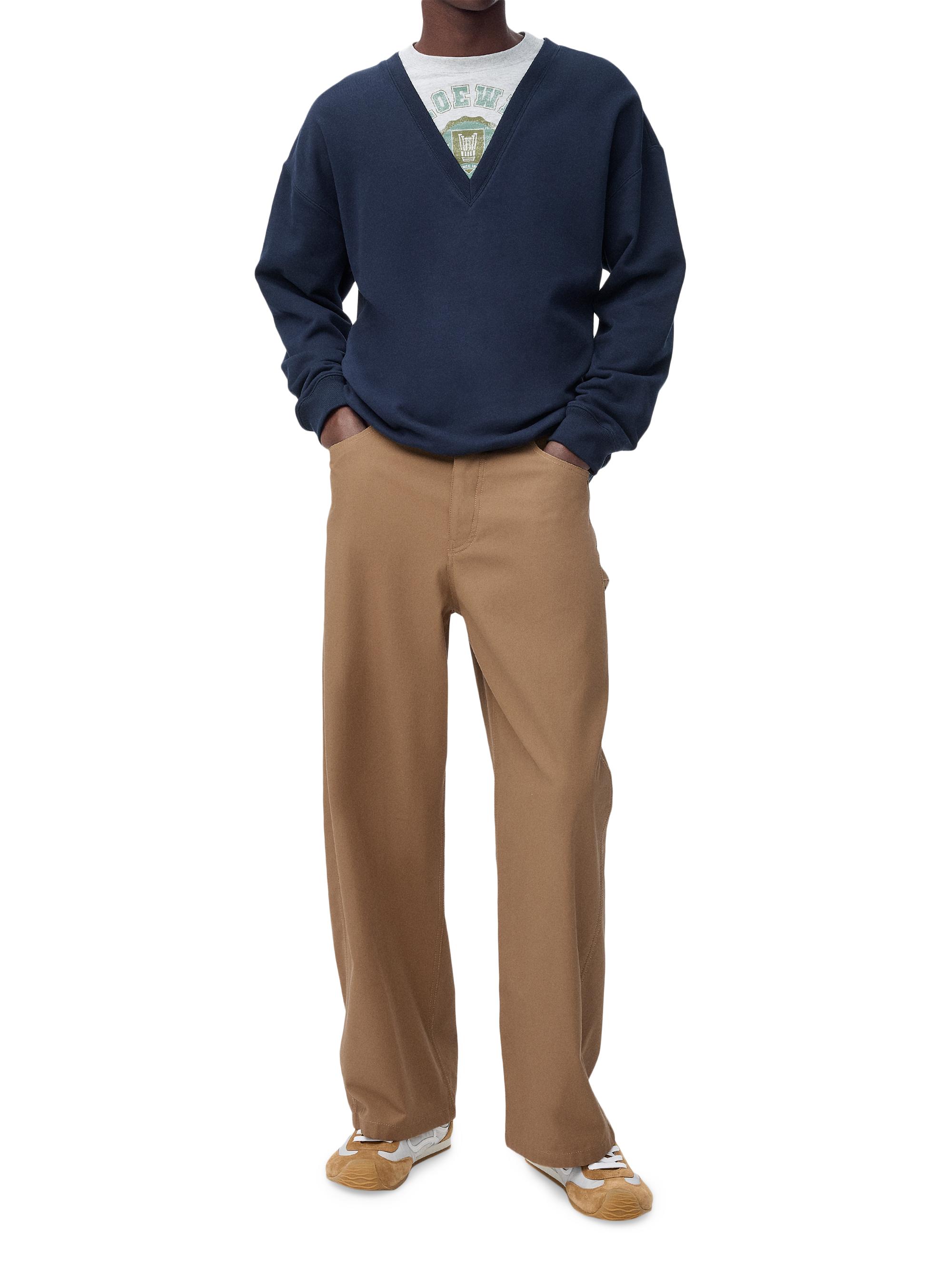 LOEWE Cotton-Leather Carpenter Trousers | Saks Fifth Avenue