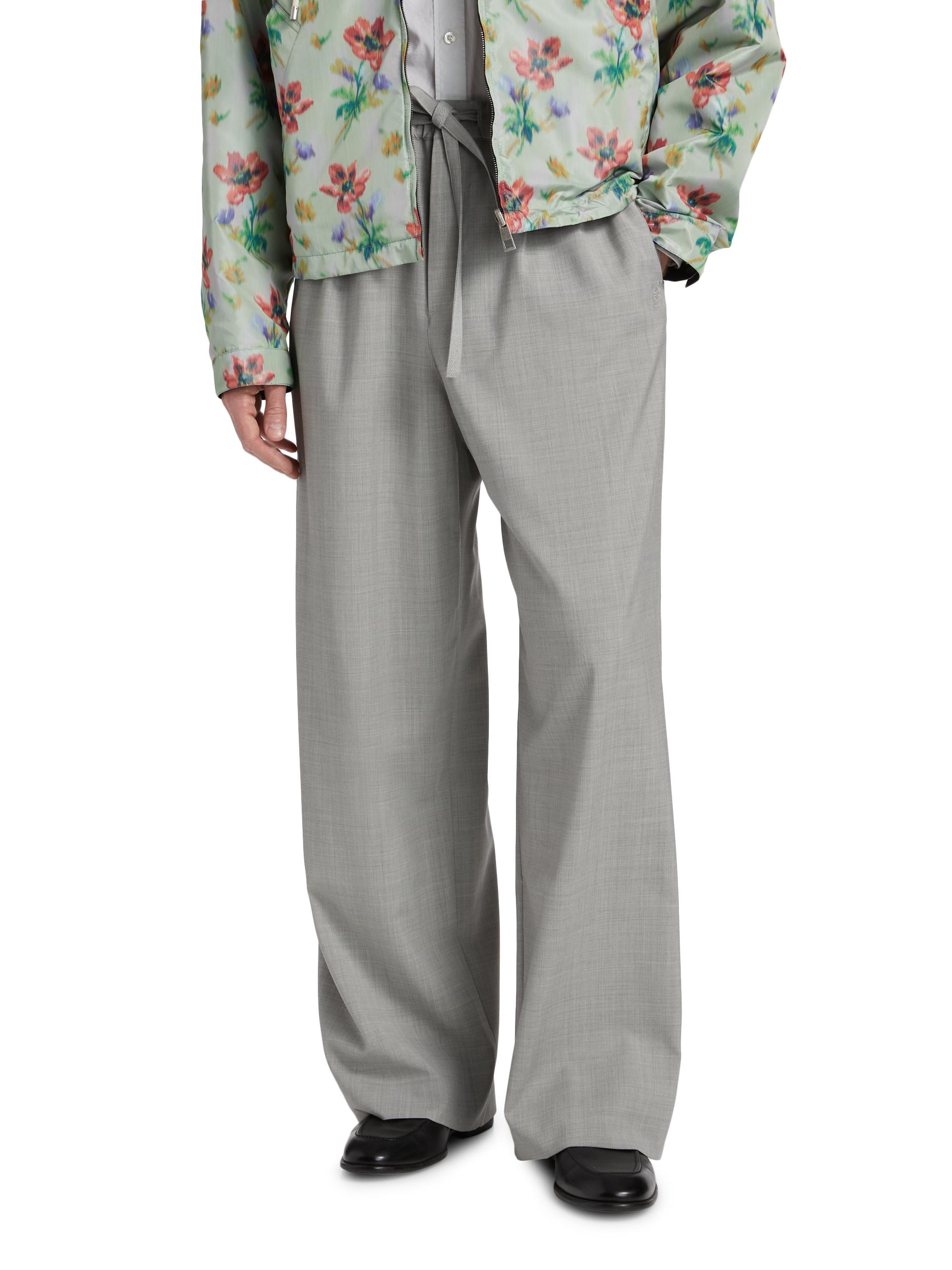 LOEWE Drawstring Wool-Blend Trousers | Saks Fifth Avenue