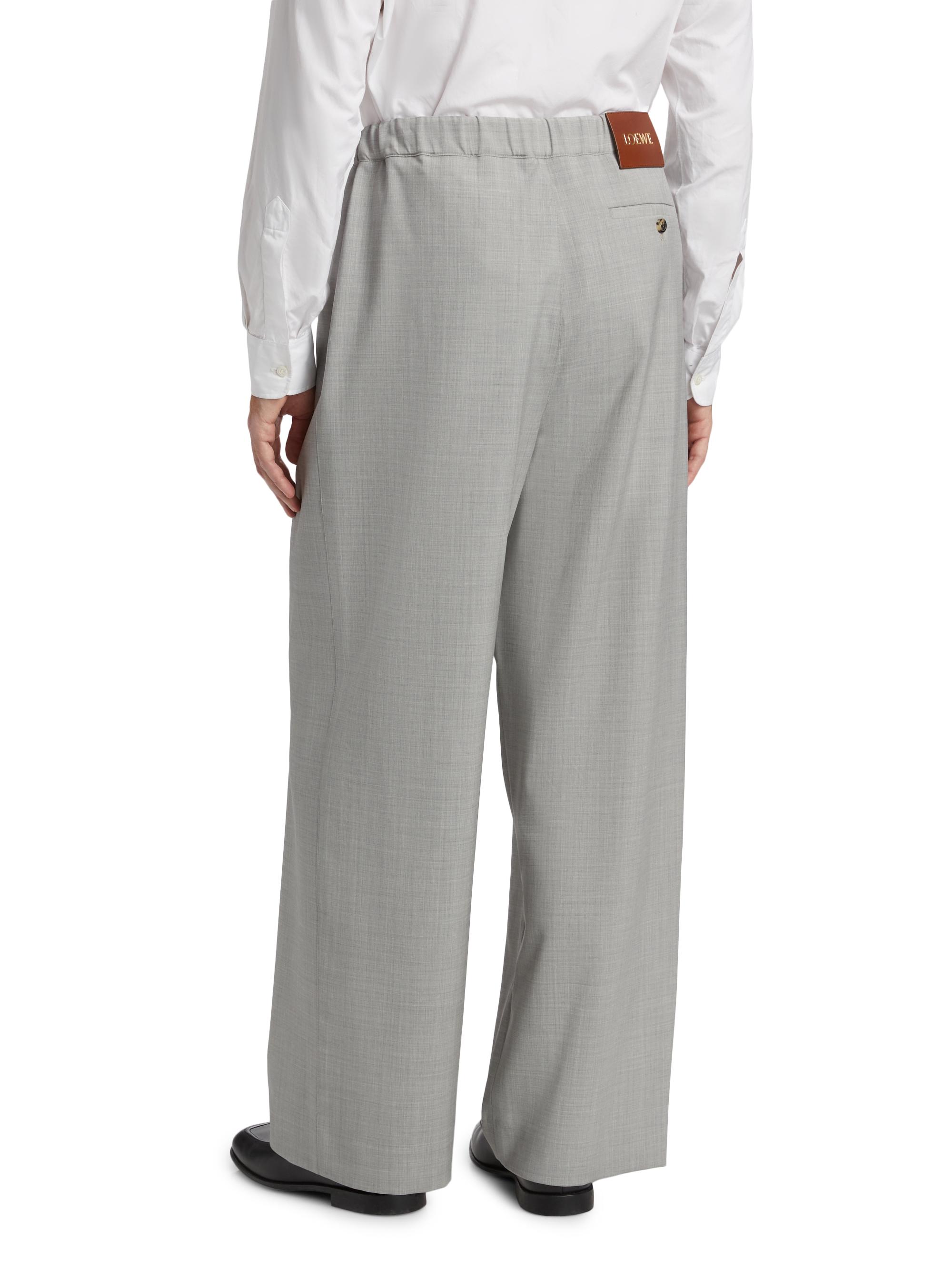 LOEWE Drawstring Wool-Blend Trousers | Saks Fifth Avenue