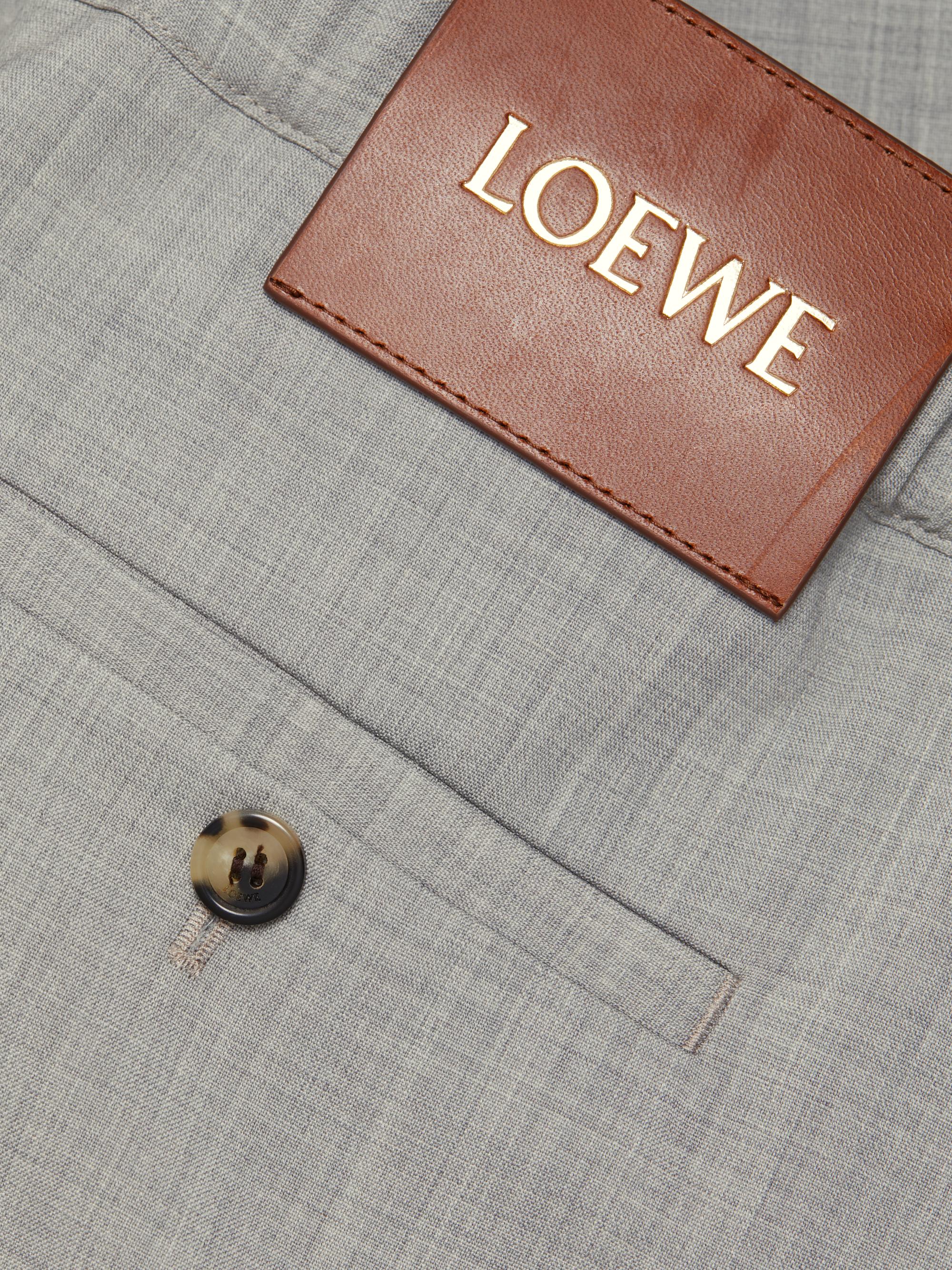 LOEWE Drawstring Wool-Blend Trousers | Saks Fifth Avenue