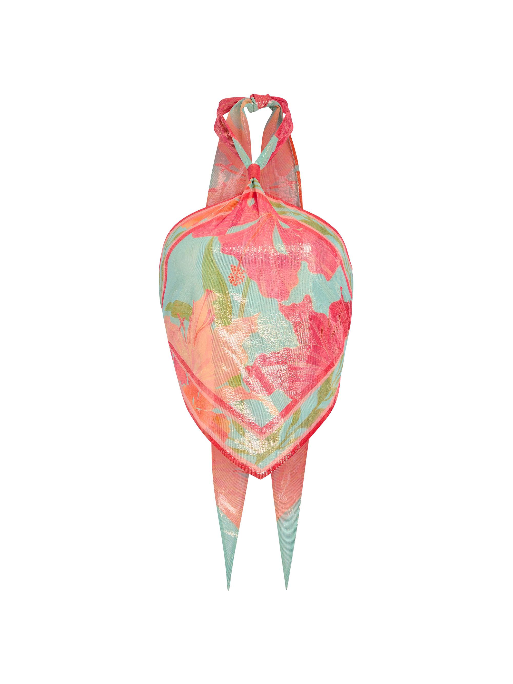 Retrofête Women's Callie Silk Top - Aqua Primavera