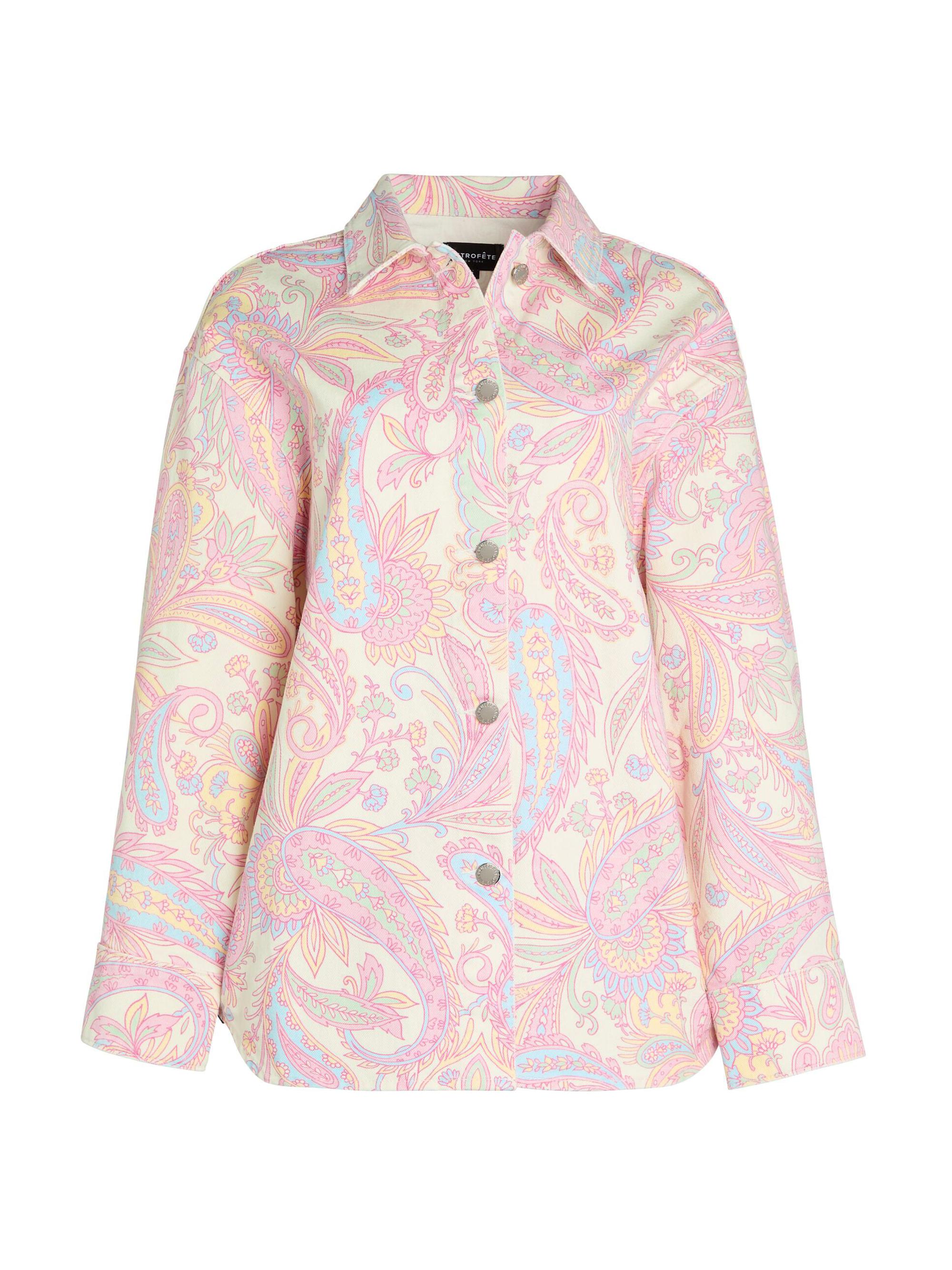 Retrofête Women's Aurelie Denim Shirt - Pastel Paisley