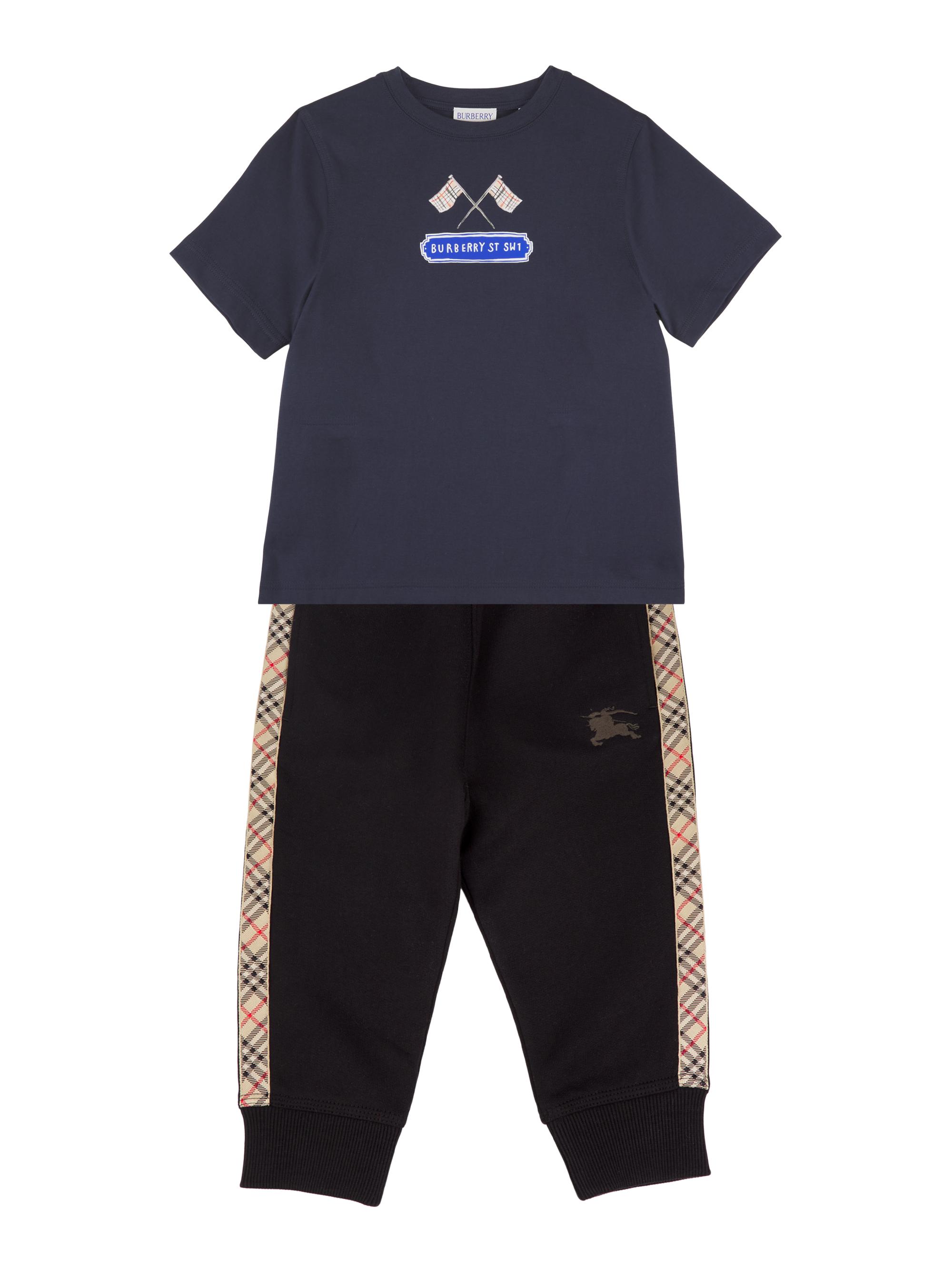 Little Boy's & Check Flag Graphic T-Shirt