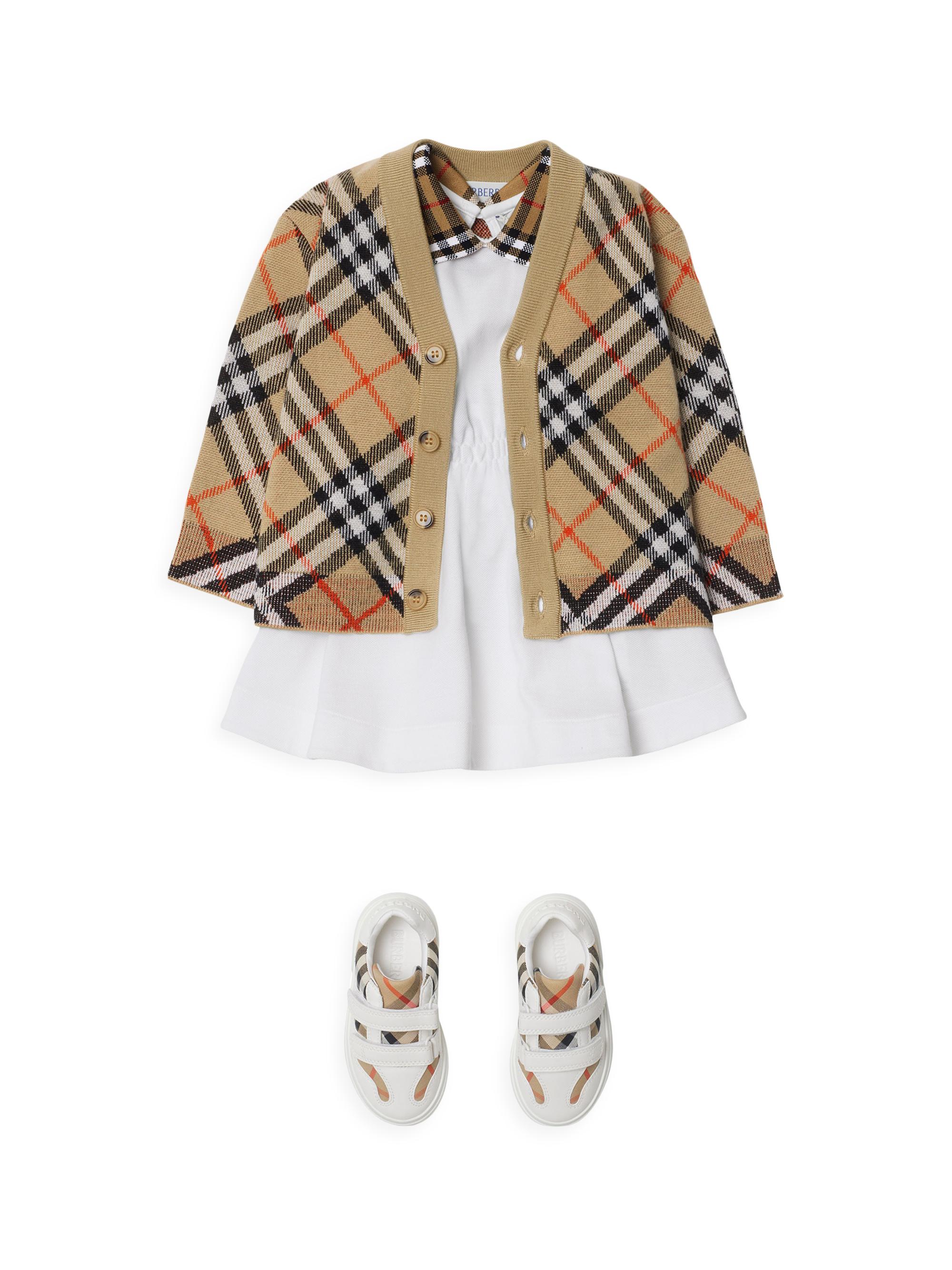 Burberry Baby's, Little Kid's & Kid's Wool Check Knit Cardigan