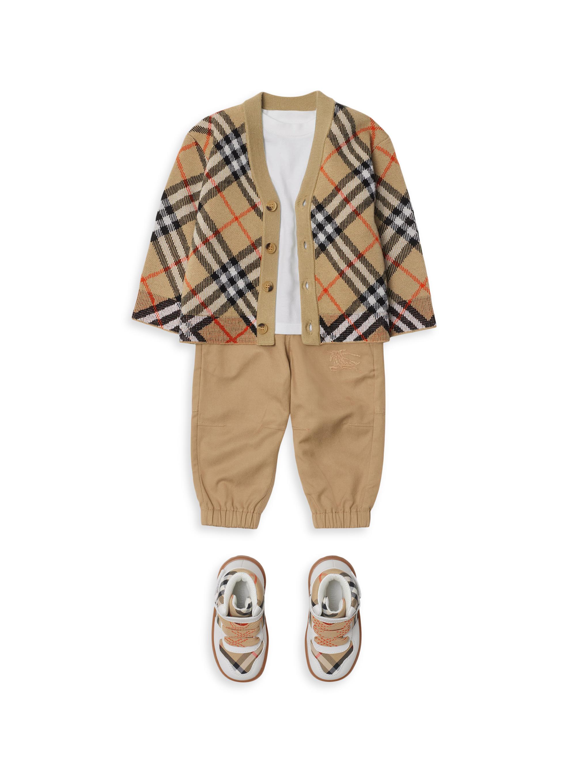 Burberry Baby's, Little Kid's & Kid's Wool Check Knit Cardigan