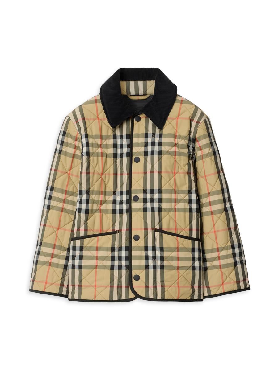 Burberry Baby's, Little Girl's & Girl's ​Check Quilted Nylon Barn