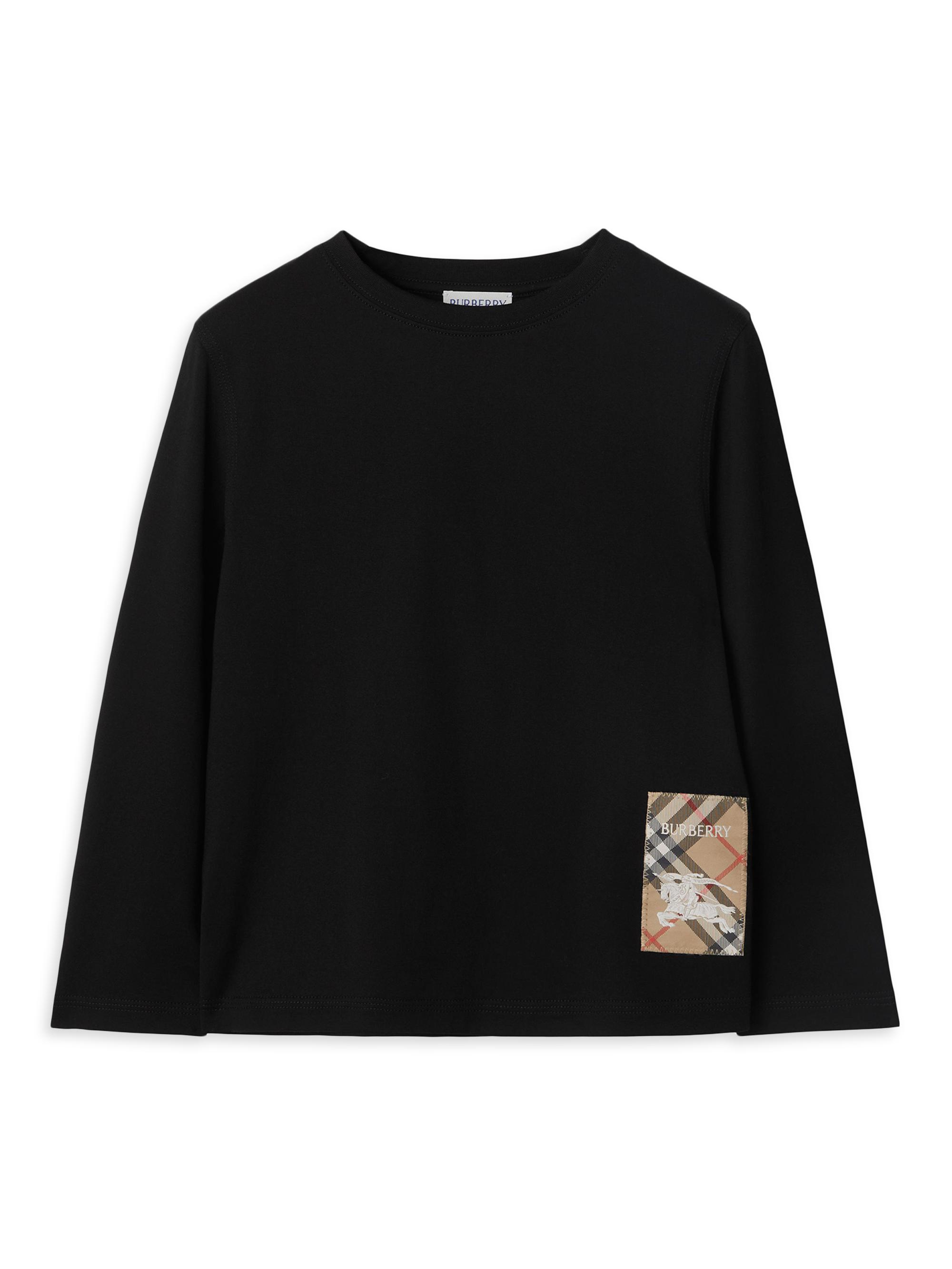 Burberry Baby Boy's, Little Boy's & Boy's Check Label Cotton T