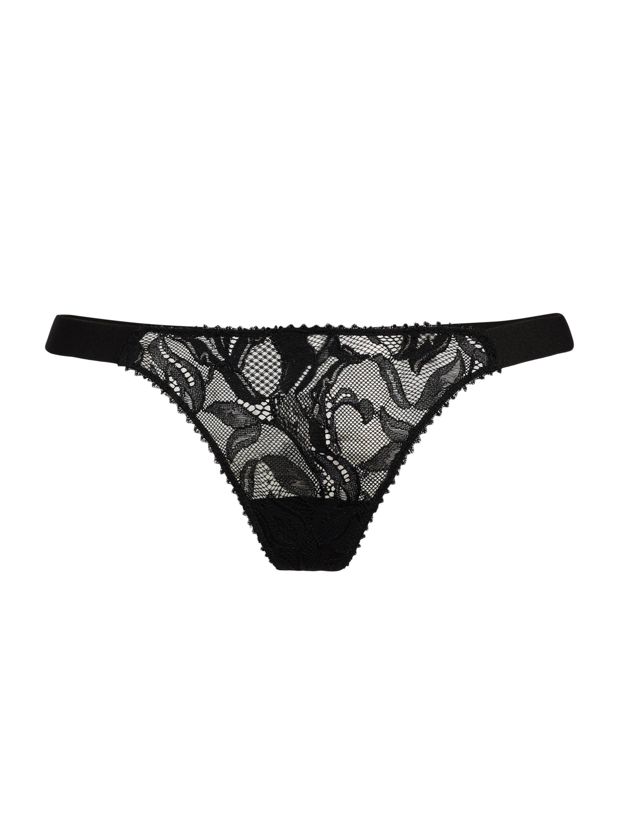 Kiki de Montparnasse Women's Sophie Stretch Lace G-String Thong - Black