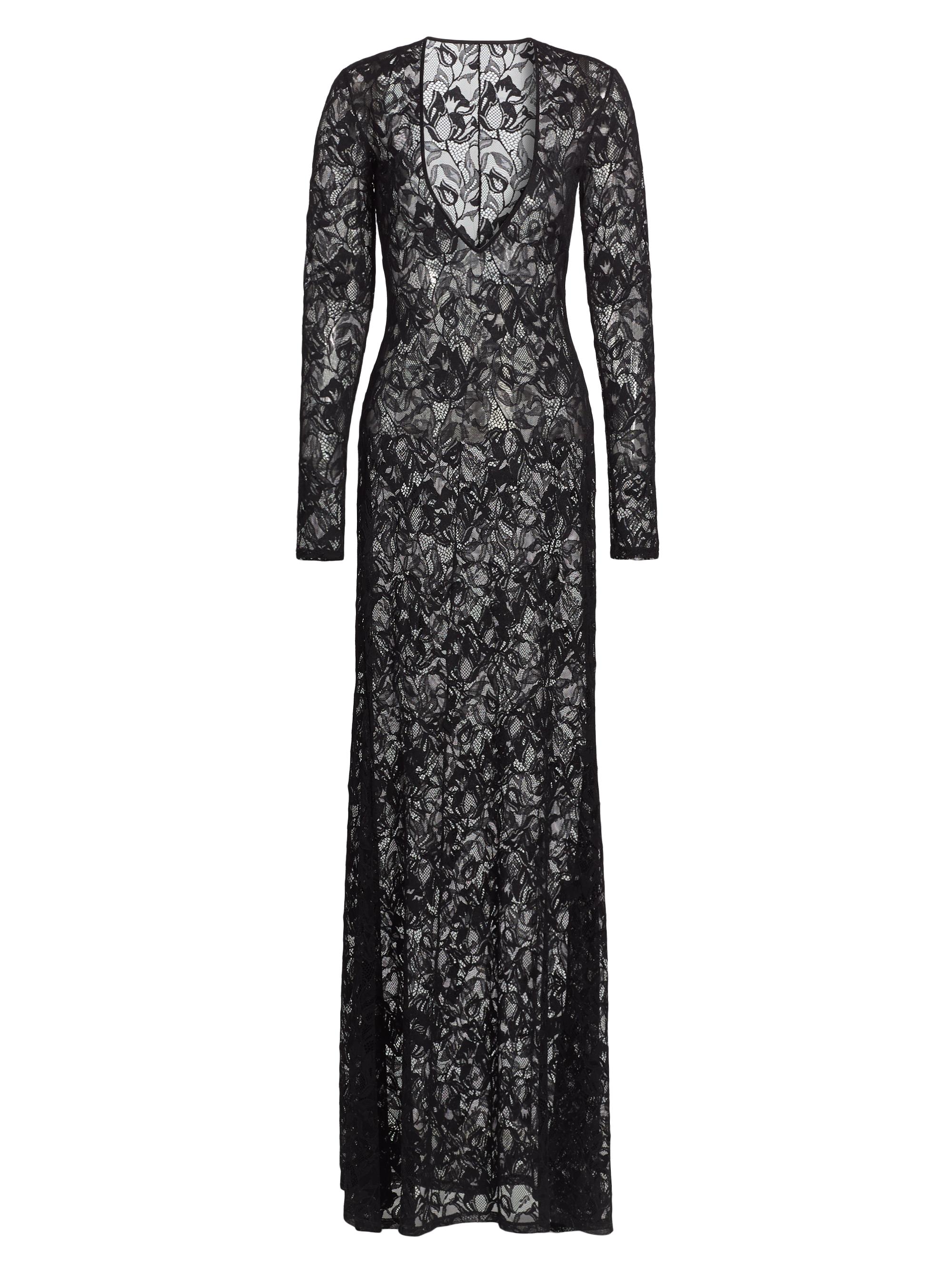Kiki de Montparnasse Women's Sophie Stretch Lace Maxi Dress - Black