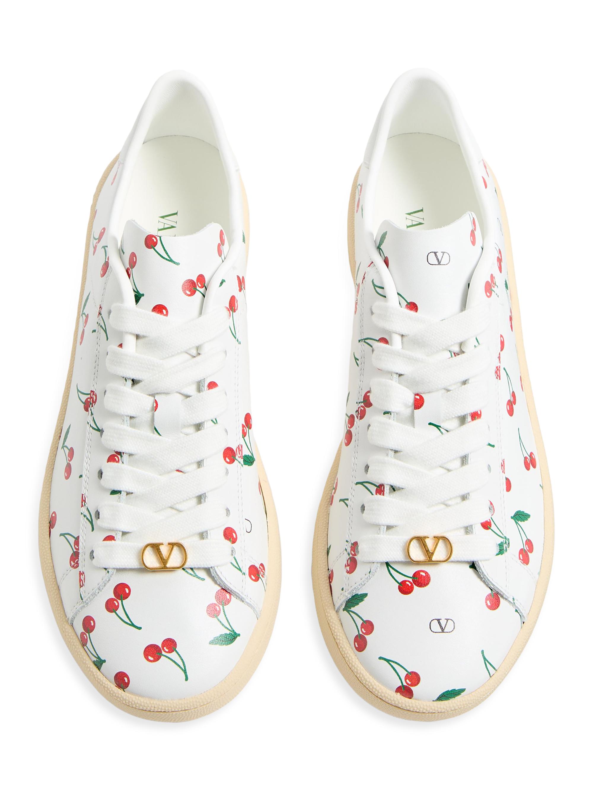 Valentino Garavani Royco Sneakers in Nappa Calfskin with Cherryfic