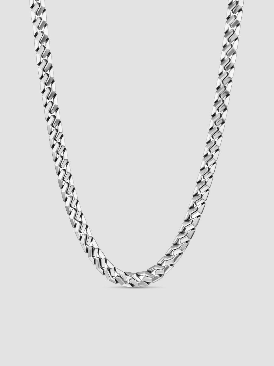 David Yurman Curb Chain Angular Link Necklace in Sterling Silver, 8.7MM ...