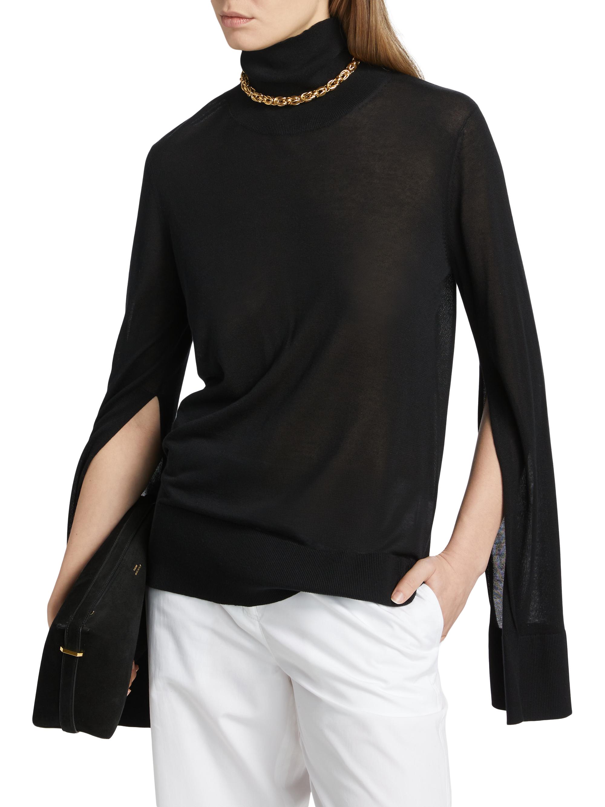 plage NEARBYME TURTLE NECK SLIT ニット Cropped Rib Turtleneck - Chili – Guest In Residence