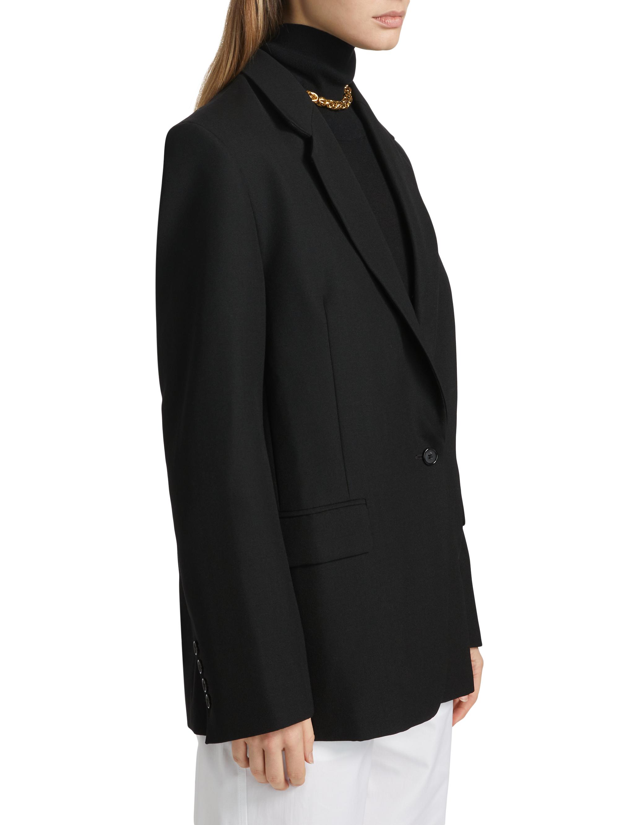 Toteme Oversized Single-Breasted One-Button Blazer | Saks Fifth Avenue