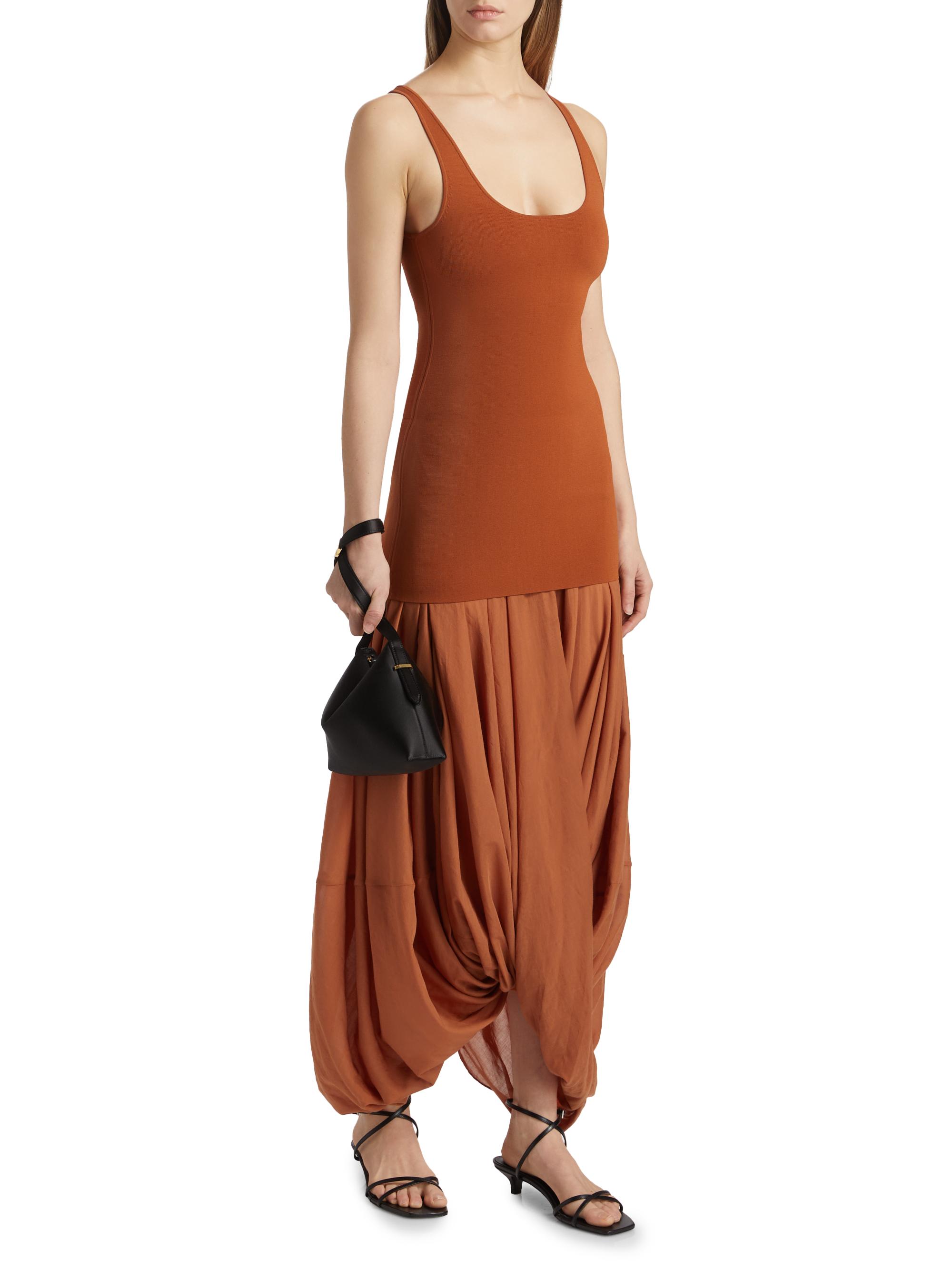 Toteme Sculptural Scoopneck Combo Maxi Dress | Saks Fifth Avenue