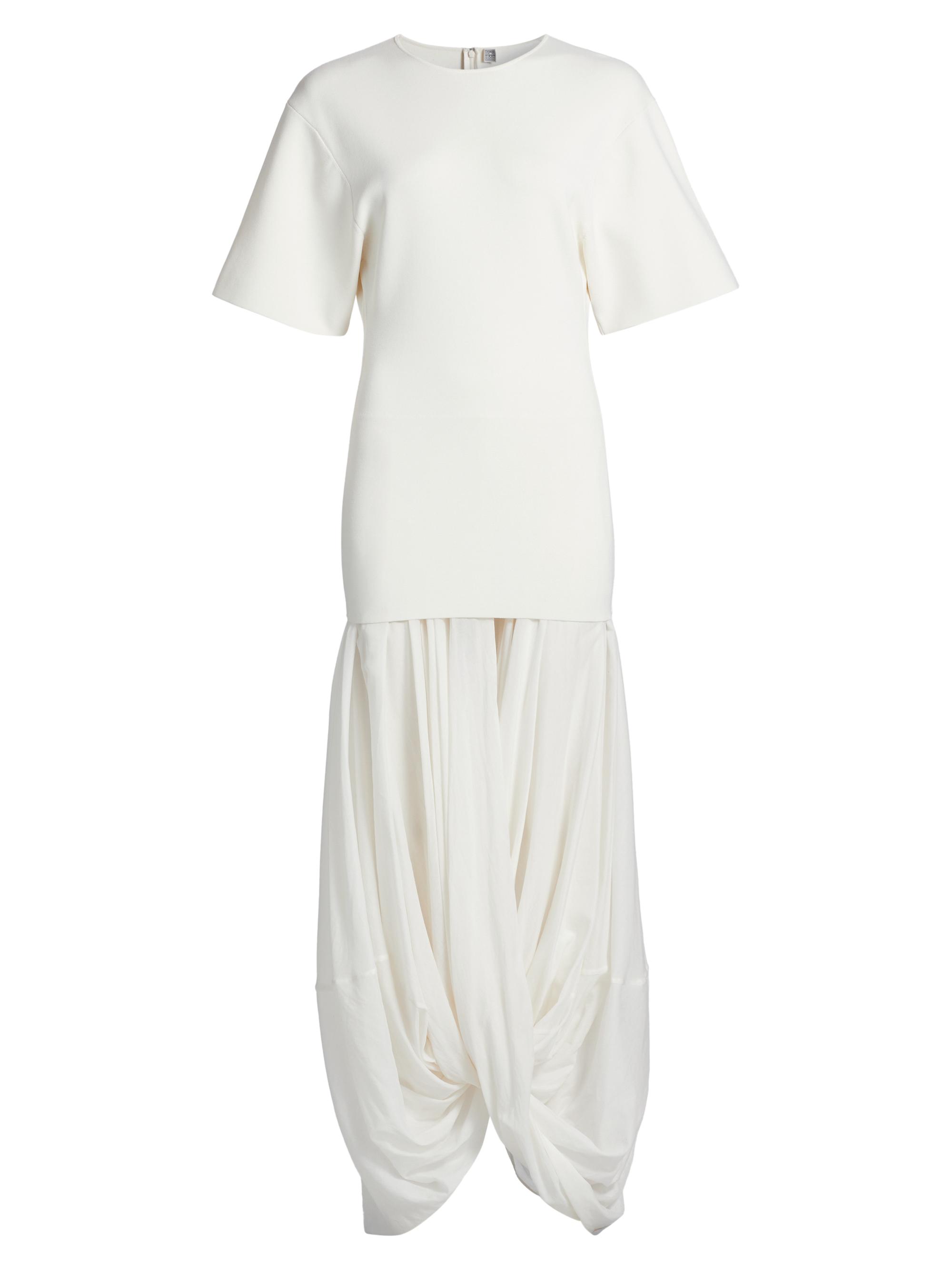 Toteme Sculptural Crewneck Combo Maxi Dress | Saks Fifth Avenue