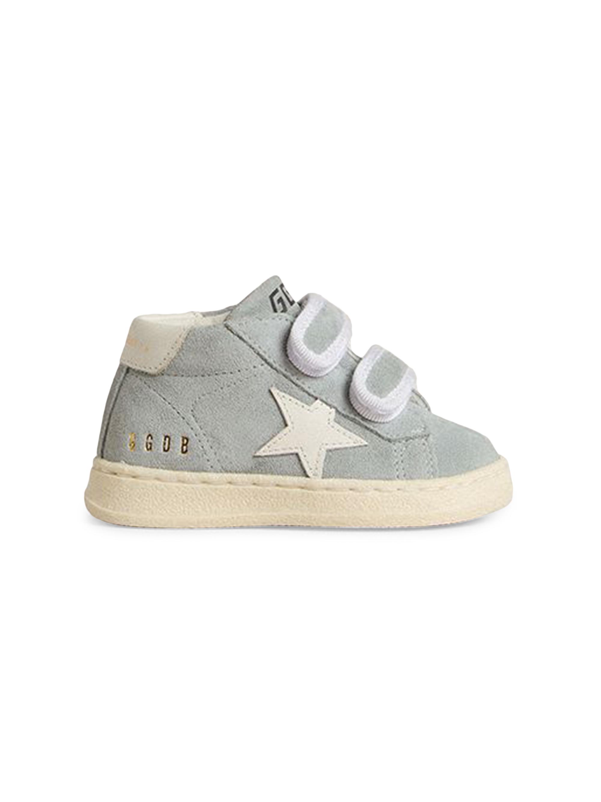 Golden Goose Baby Boy's & Little Boy's June Suede Low-Top Sneakers - Light Blue White 10 (Toddler)