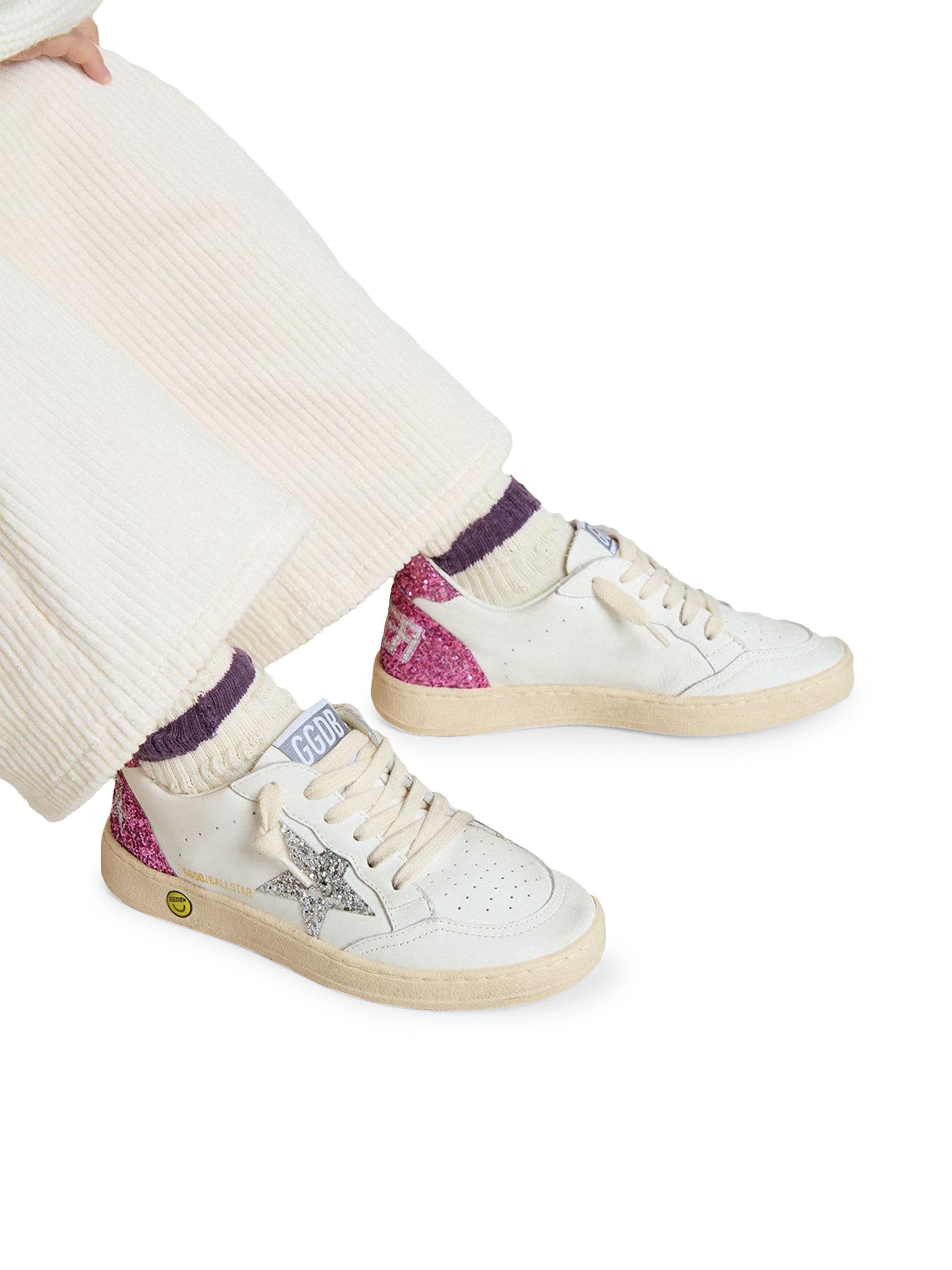 Baby Girl's, Little Girl's & Girl's Ballstar Glitter Star Leather Sneakers