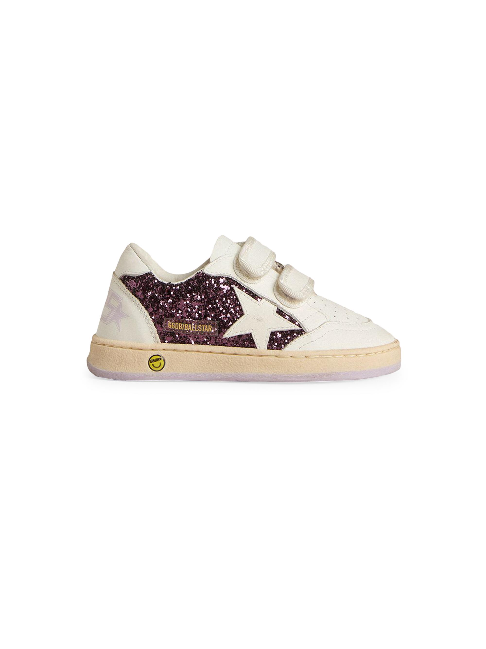 Golden Goose Baby Girl's, Little Girl's & Girl's Glitter Ballstar Sneakers - Purple White 3 (Child)