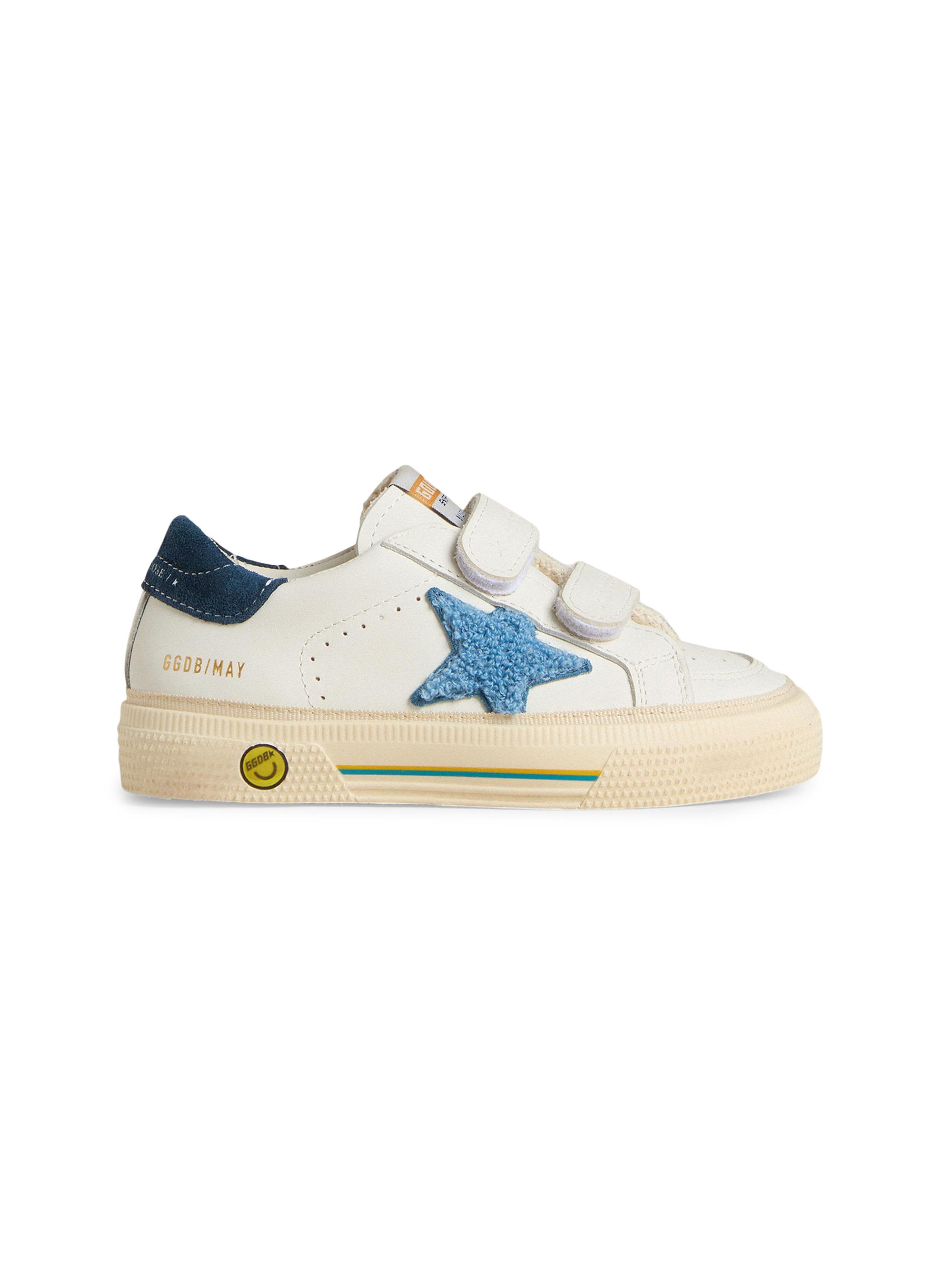 Golden Goose Baby Boy's, Little Boy's & Boy's May School Star Leather Sneakers - White Blue 1.5 (Child)