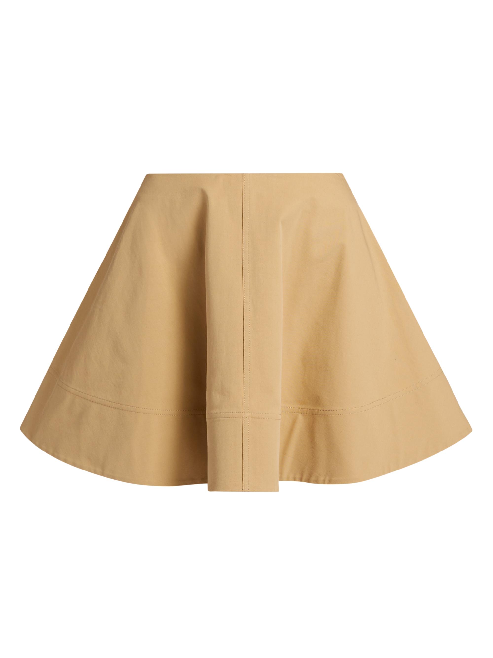 A.L.C. Women's Ella Stretch-Cotton Miniskirt - Desert Beige