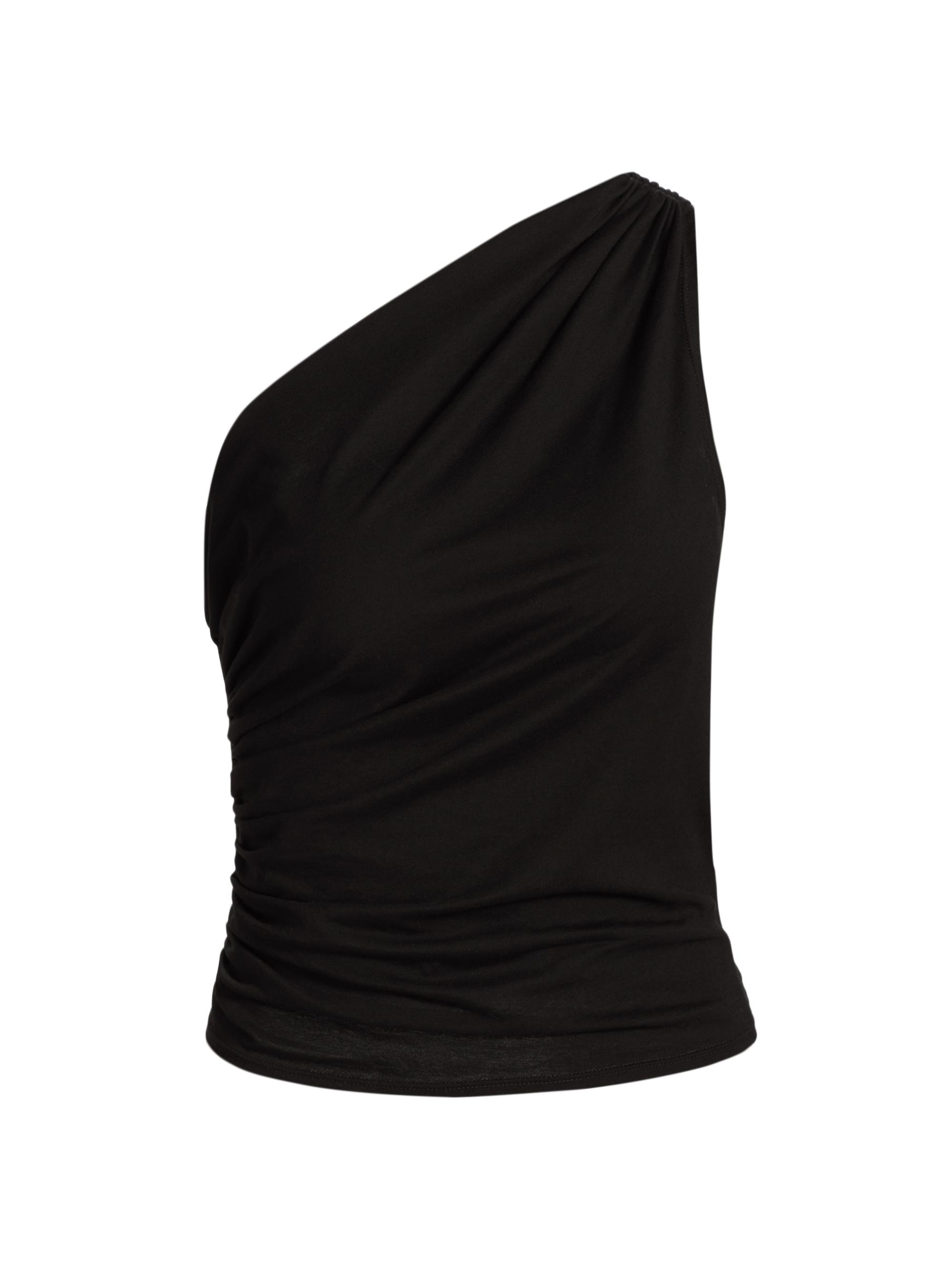 A.L.C. Women's Nova Cotton One-Shoulder Top - Black