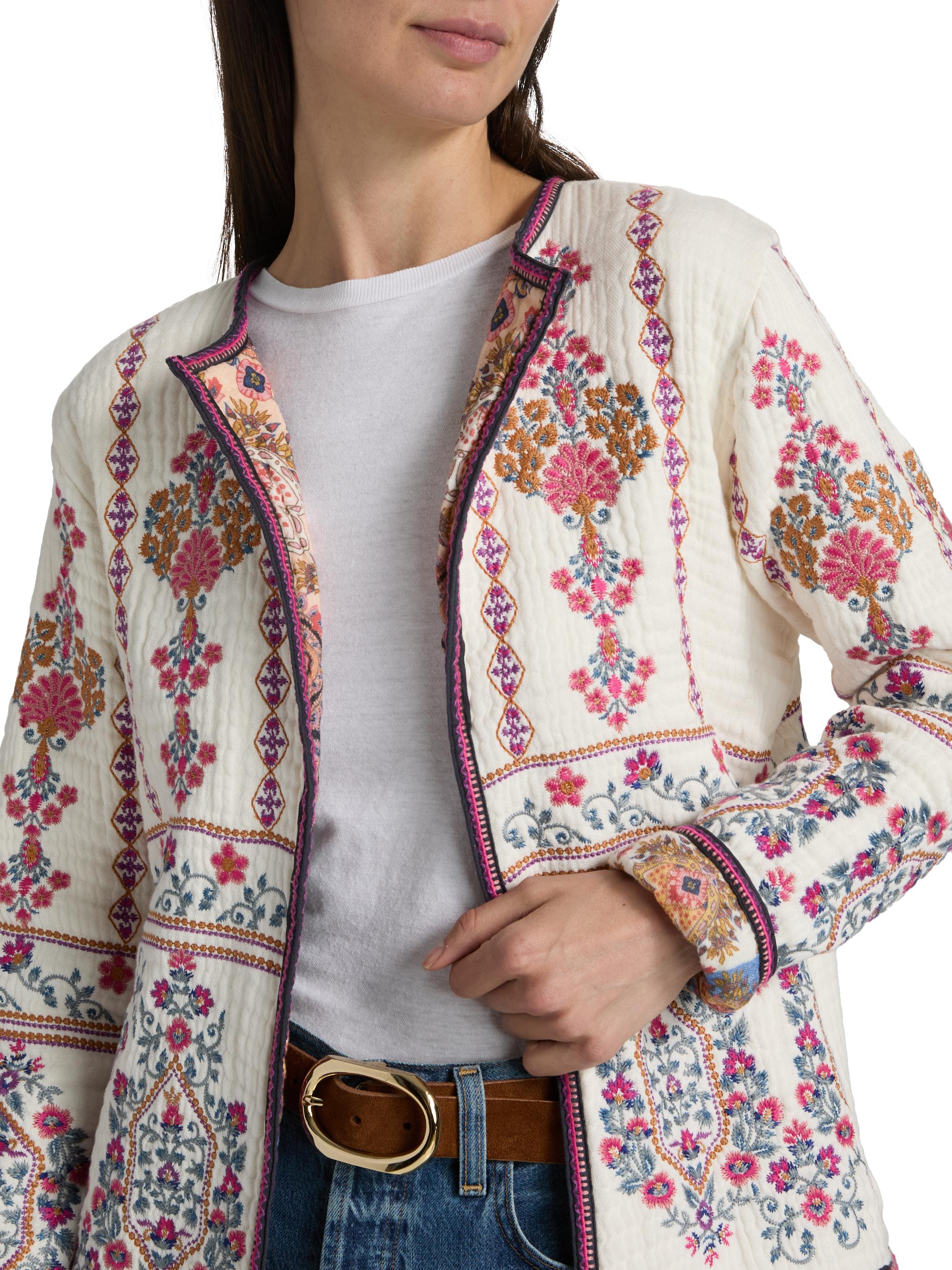 Johnny Was Wendy Embroidered Jacket | Saks Fifth Avenue