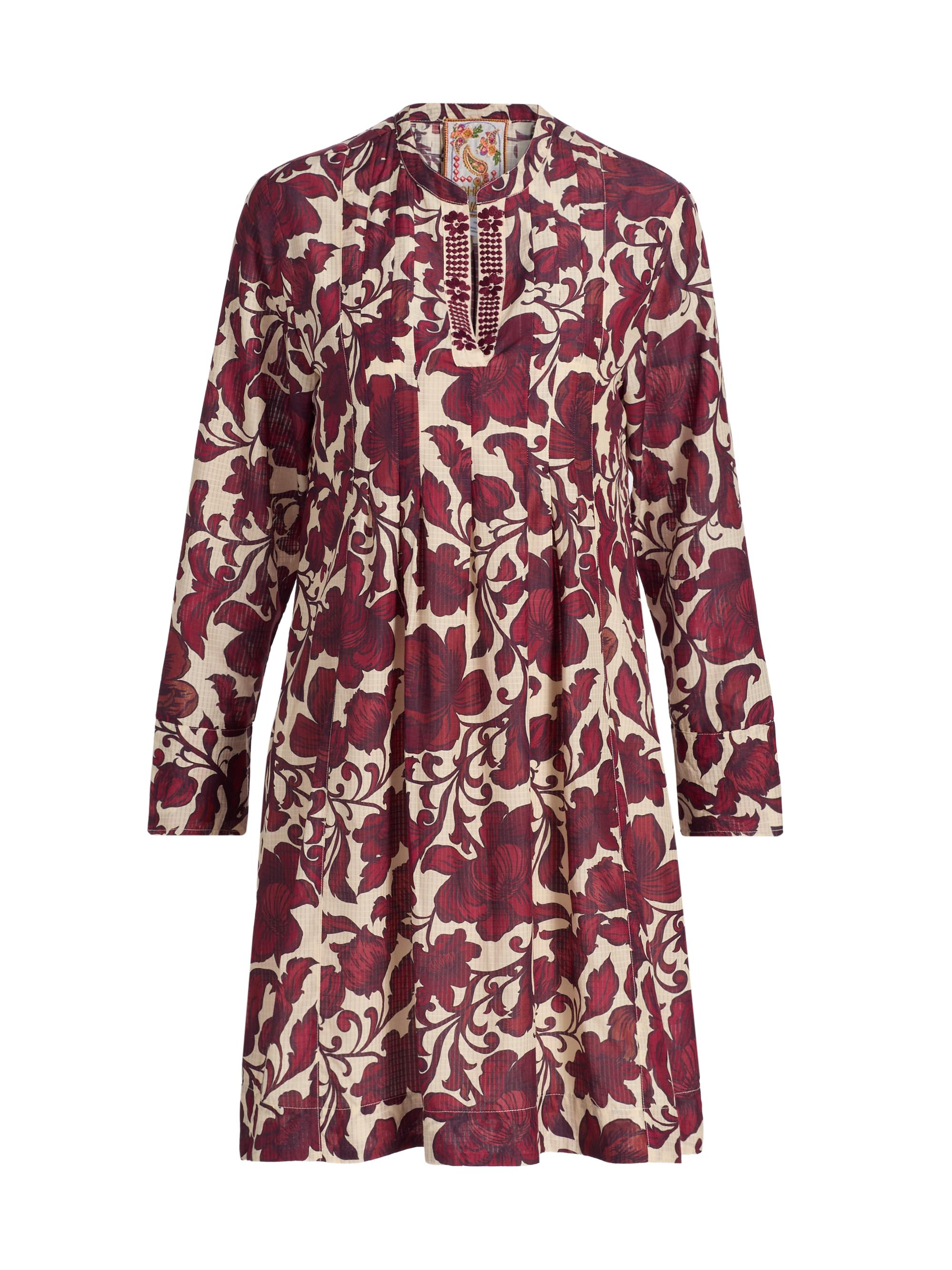 Johnny Was Women's Printed Pleated Dress - Camilla Red