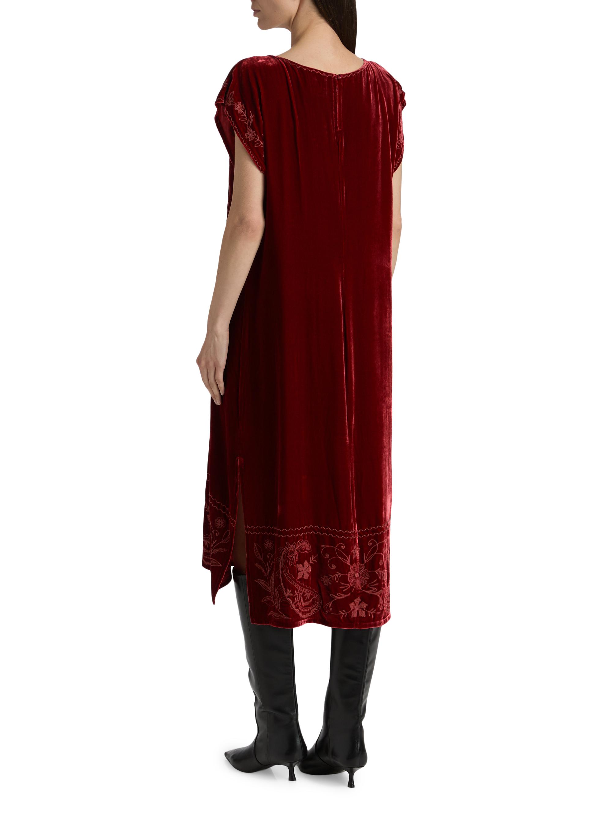 Johnny Was Relaxed Velvet Boatneck Dress | Saks Fifth Avenue