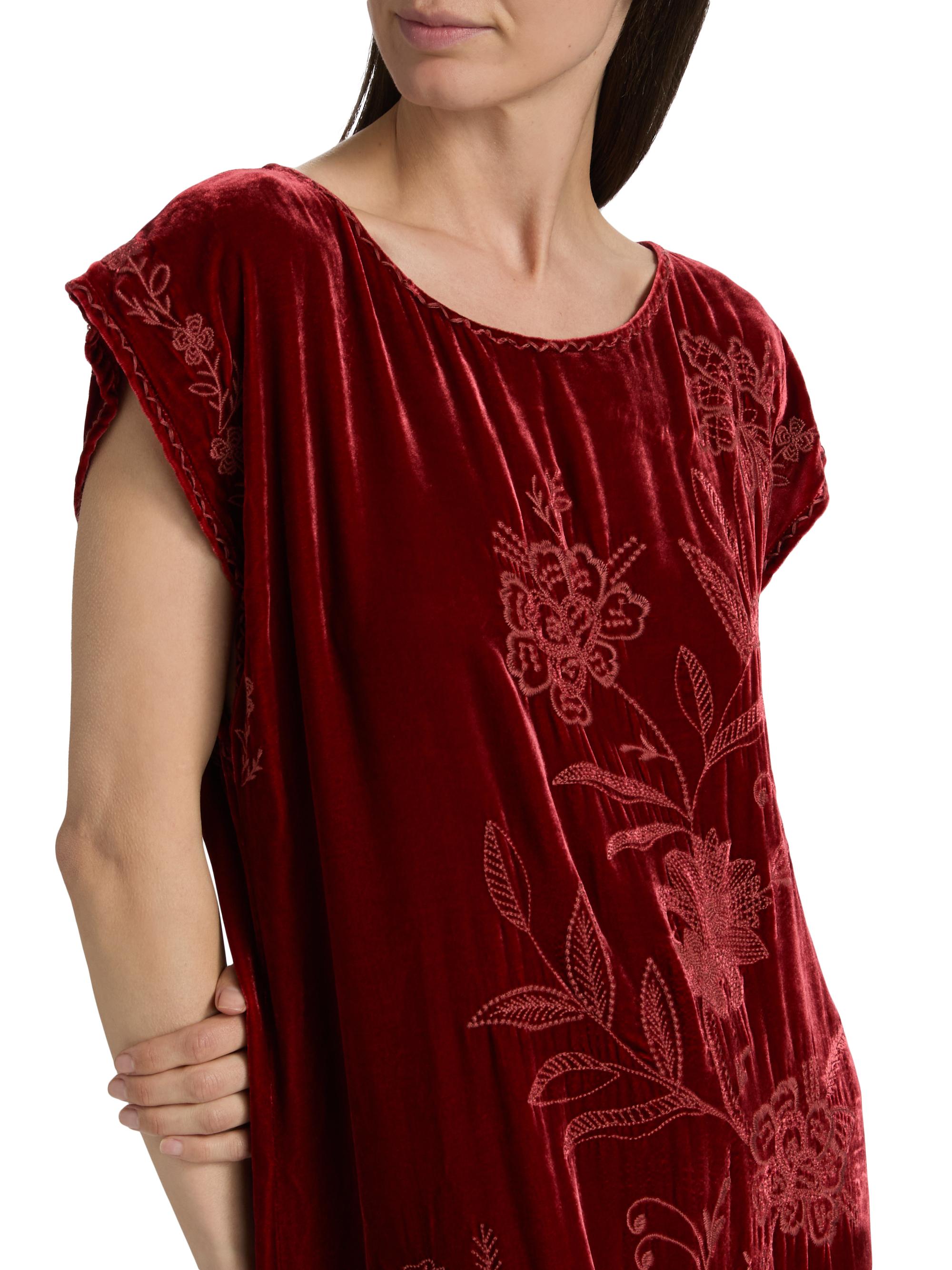 Johnny Was Relaxed Velvet Boatneck Dress | Saks Fifth Avenue