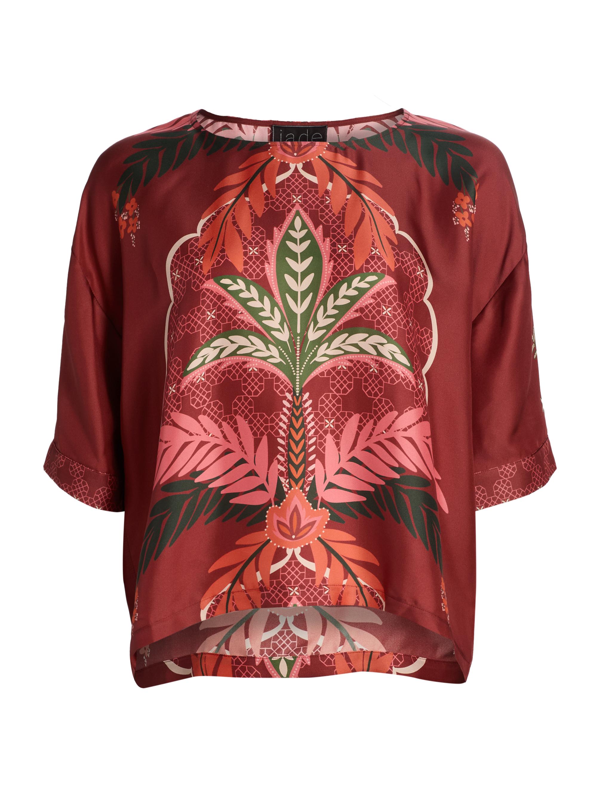 Johnny Was Women's Arden Printed Oversized Blouse - Caleta