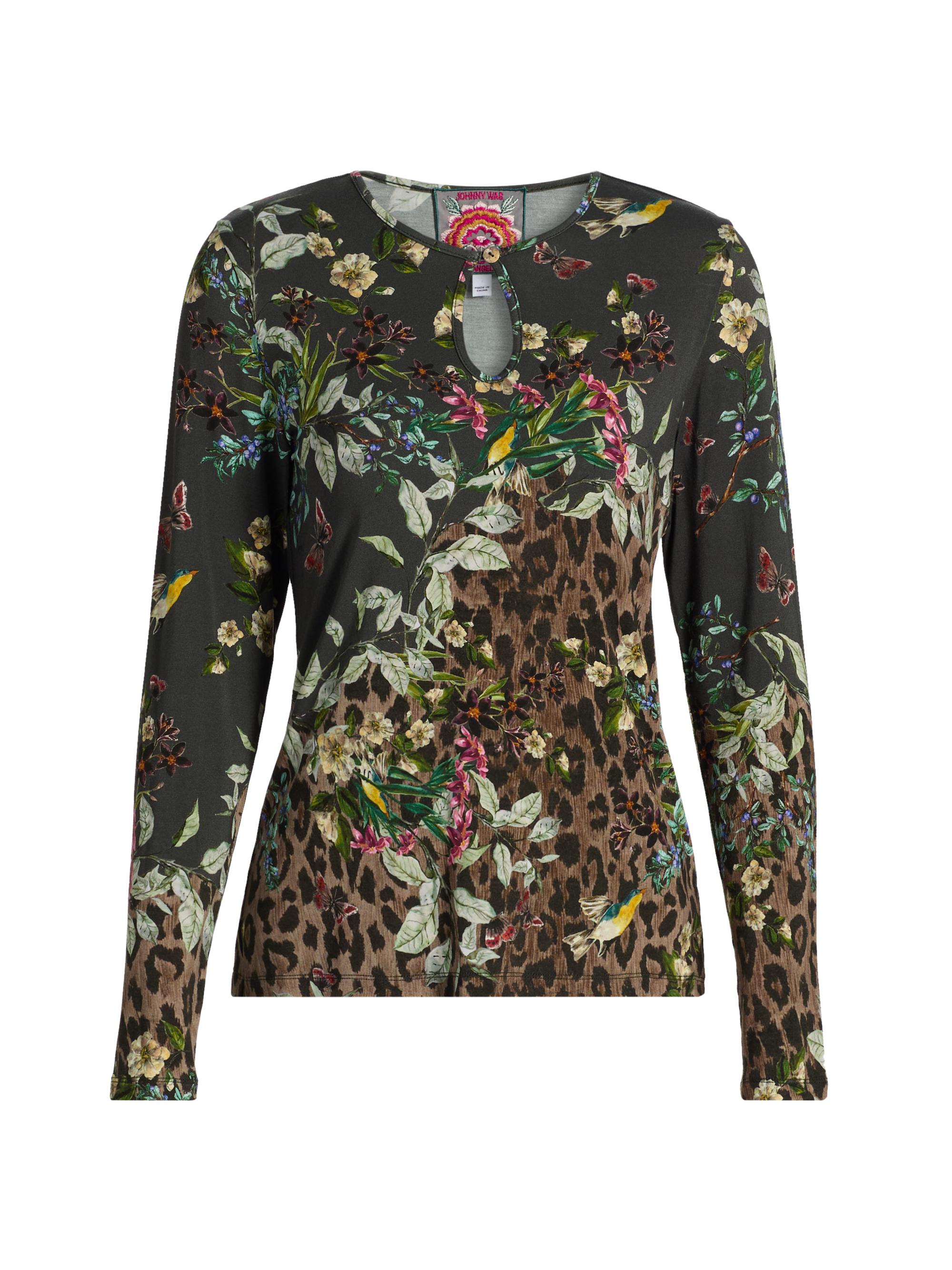 Johnny Was | Ash Bird | Women's The Janie Favorite Keyhole Top -