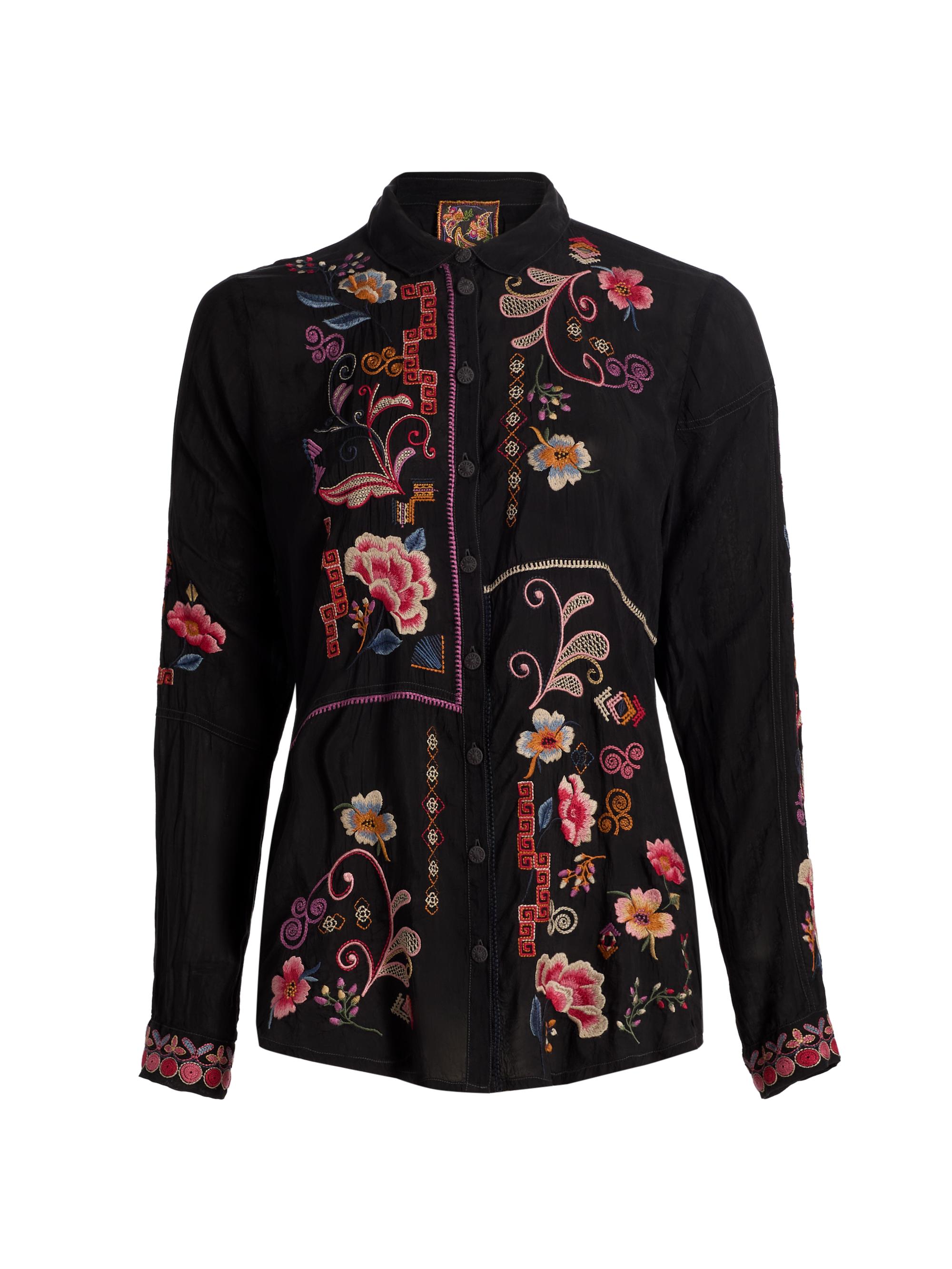 Johnny Was Women's Fatima Marcia Shirt - Black