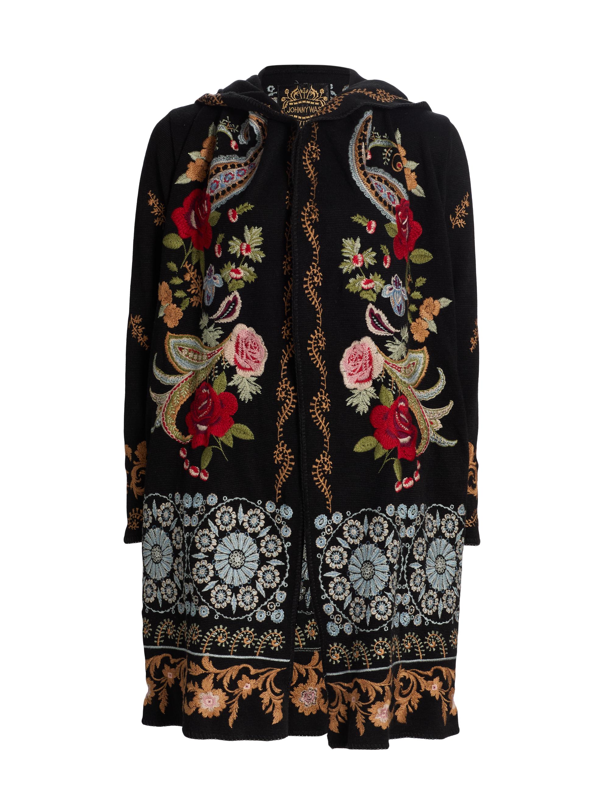 Johnny Was Women's Leto Biya Duster Jacket - Black