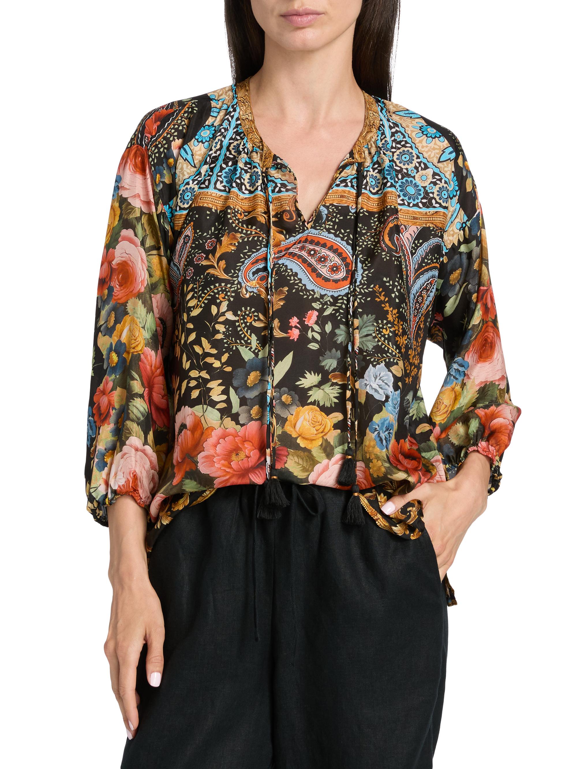Johnny Was Leto Margot Silk Blouse | Saks Fifth Avenue