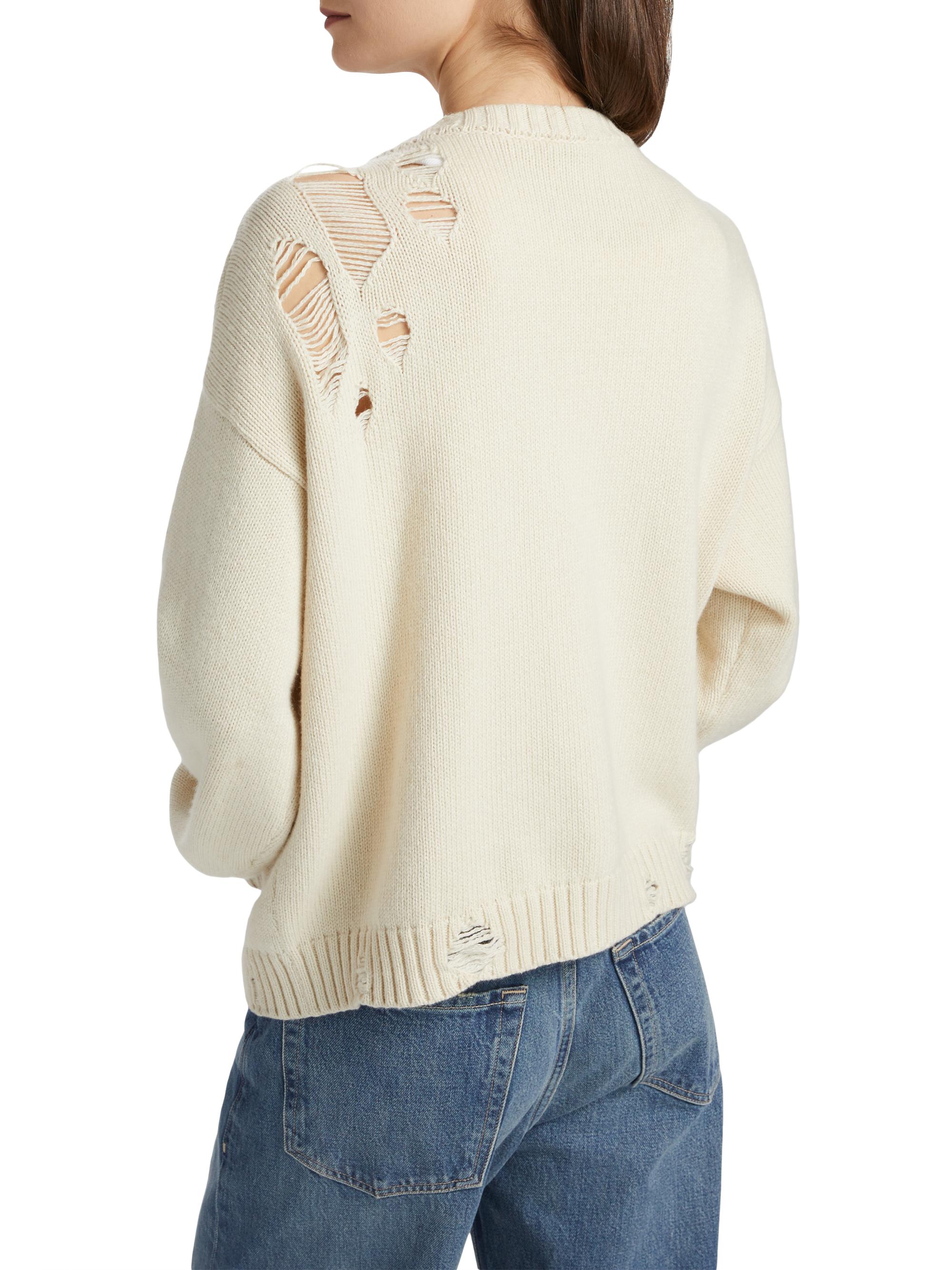 Area Distressed Crystal Cardigan | Saks Fifth Avenue